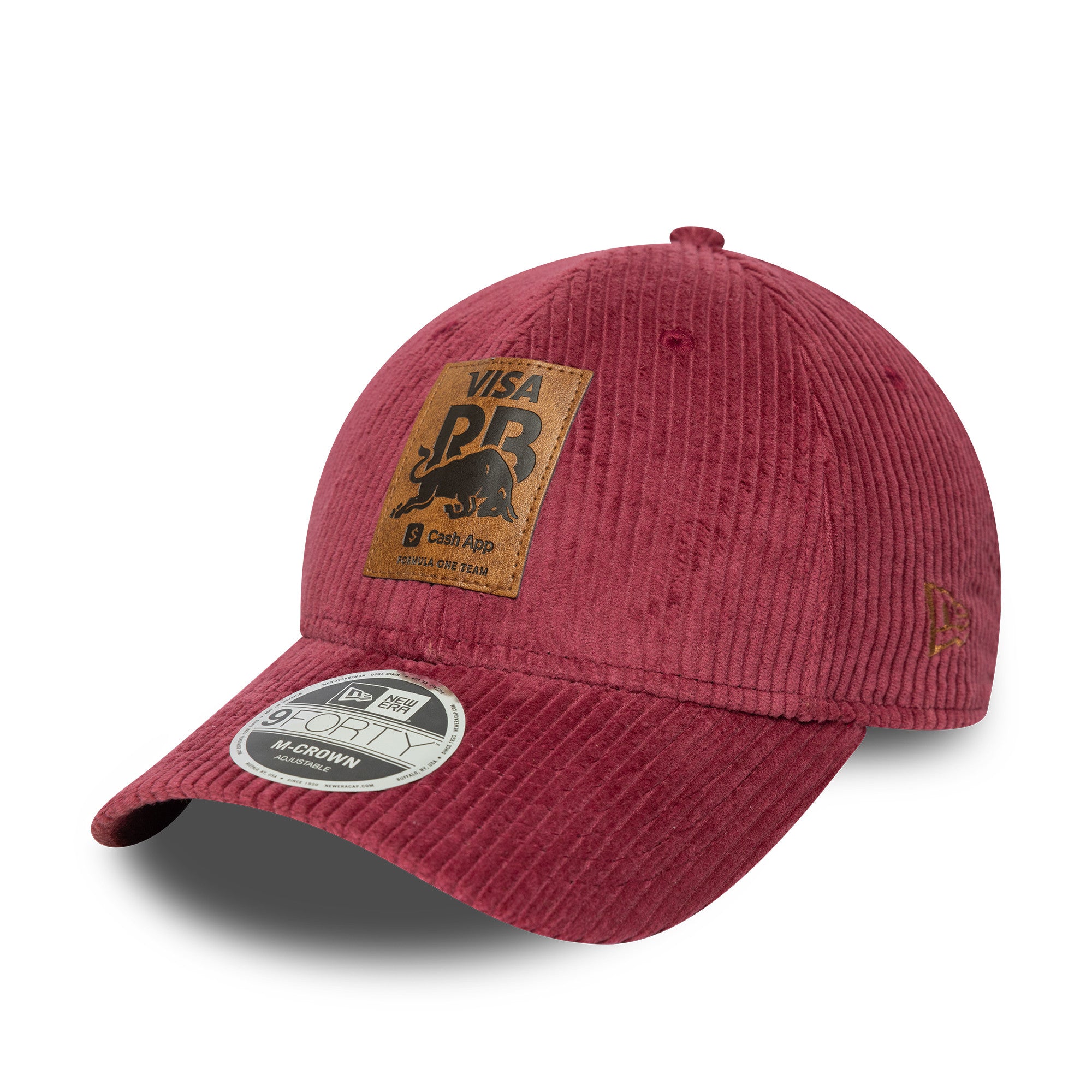 Visa Cash App RB F1 Cord 9Forty Cap Adults - Royal Maroon