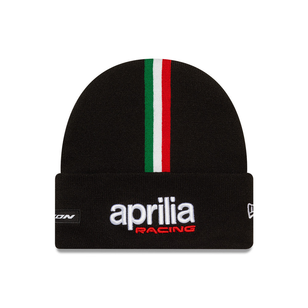 Aprilia Team 2025 Wide Cuff Beanie Adults - Black