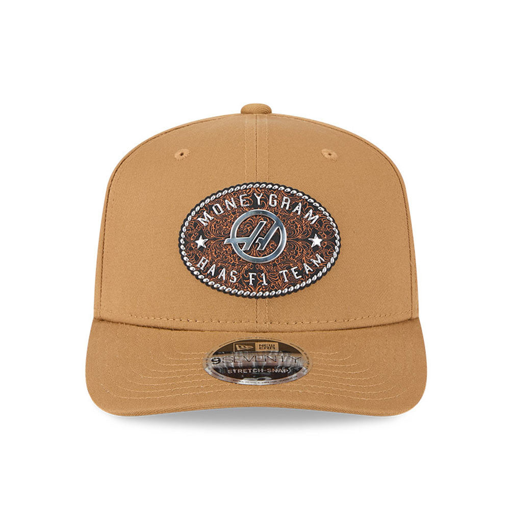 Haas F1 Austin 9Seventy Cap Stretch Snap Adults - Beige