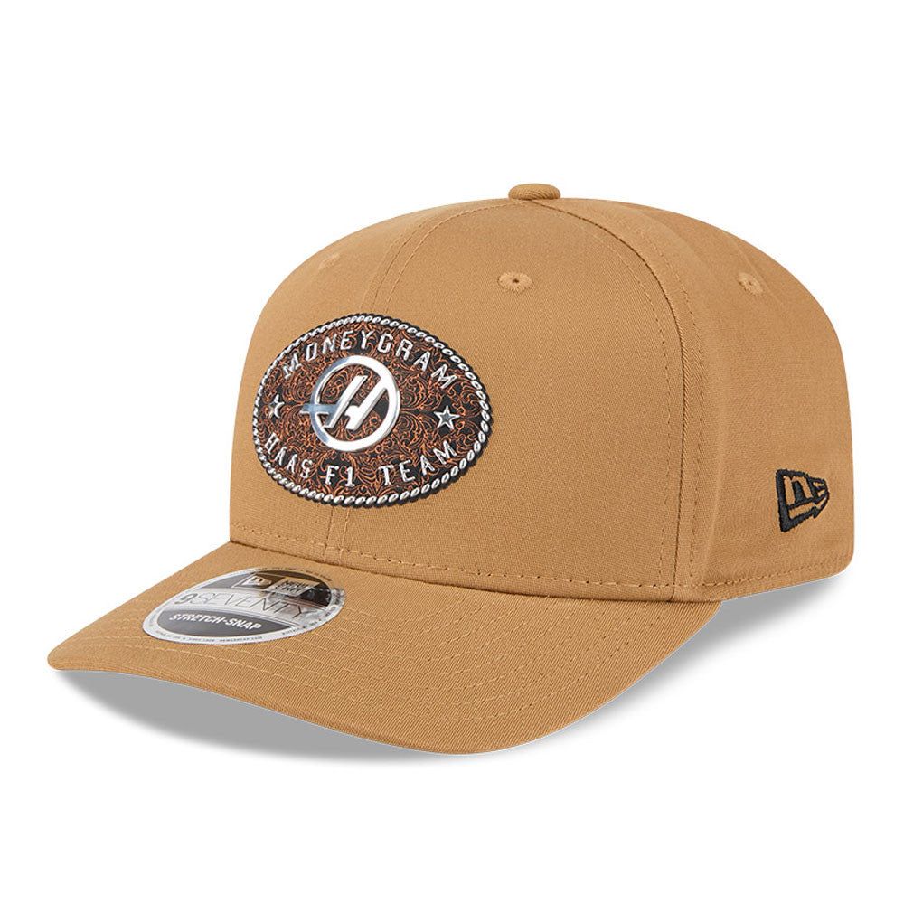 Haas F1 Austin 9Seventy Cap Stretch Snap Adults - Beige