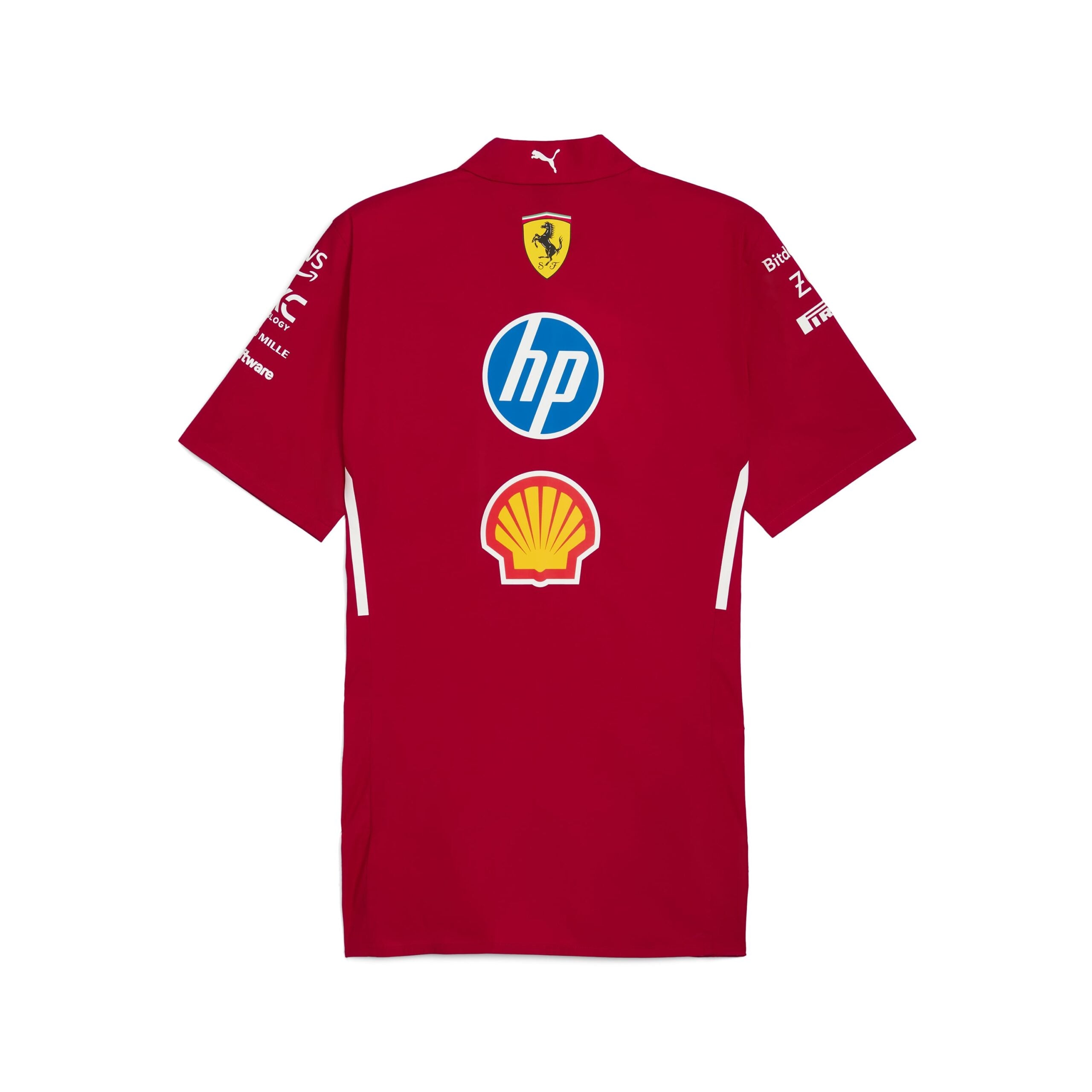 Scuderia Ferrari F1 Team 2025 Shirt Mens - Dark Cherry
