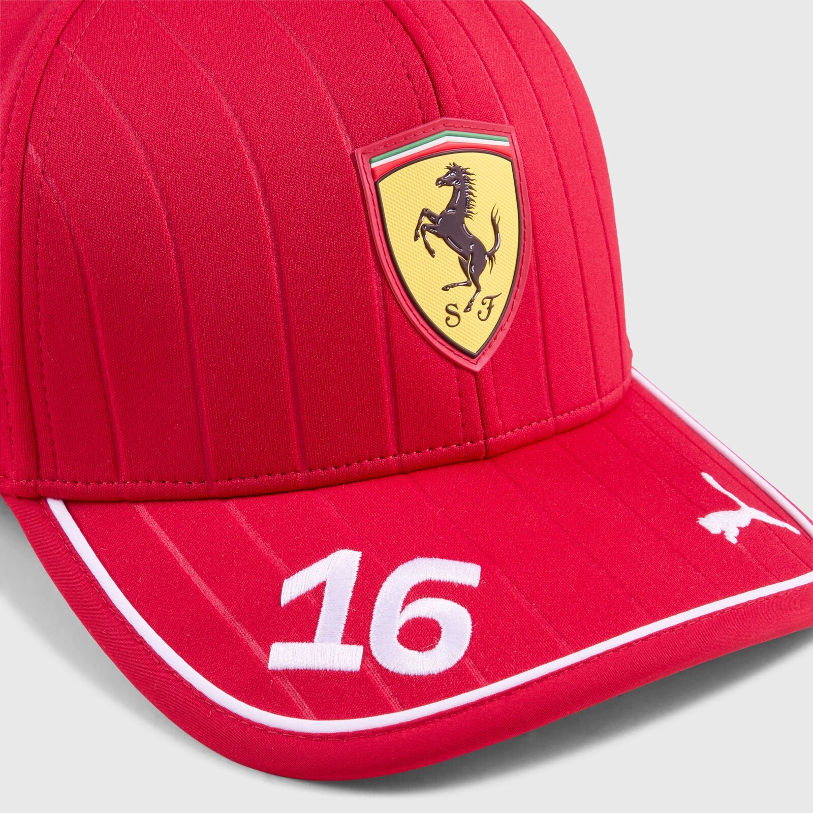 Scuderia Ferrari F1 Team 2025 Leclerc Low Curve Cap Kids - Dark Cherry