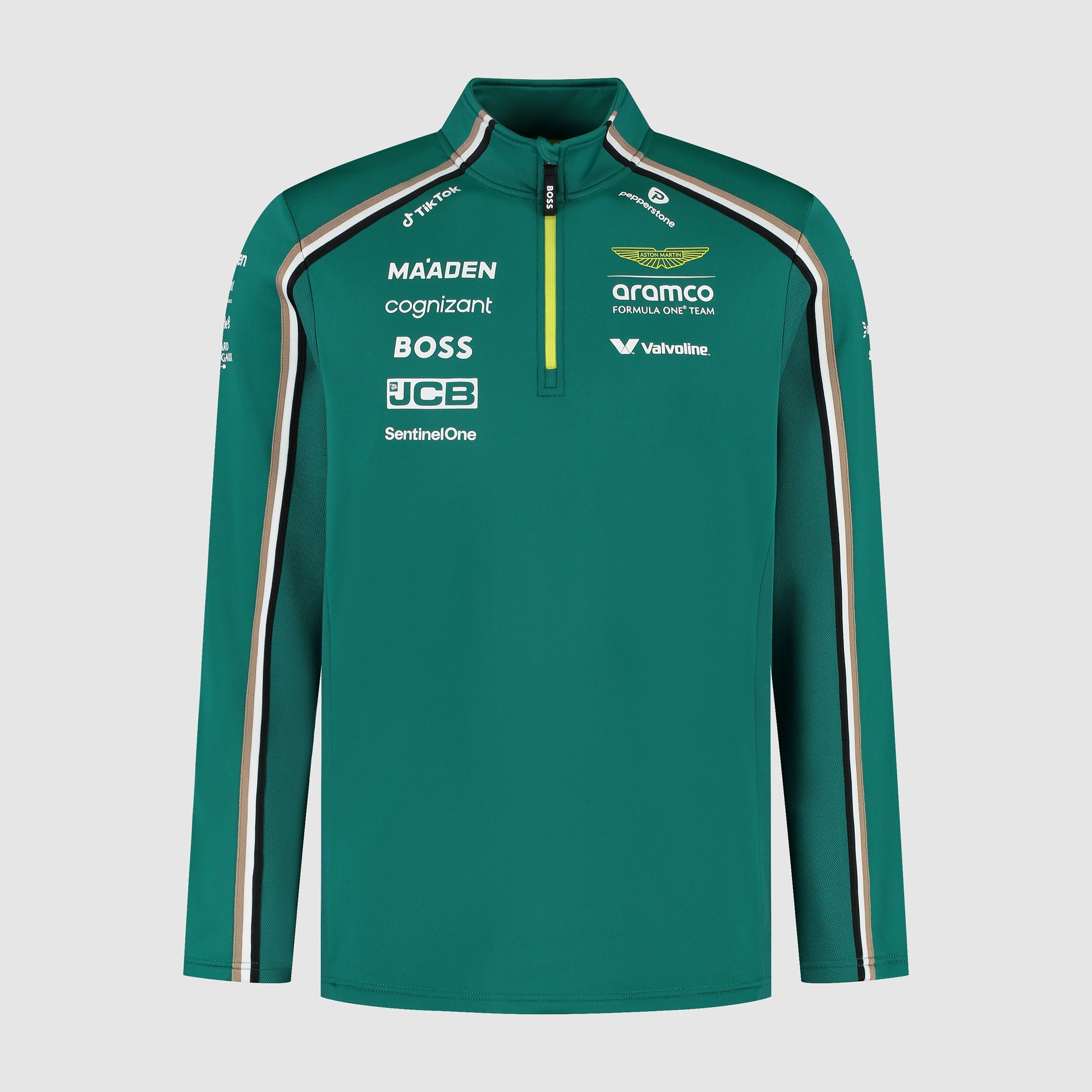 Aston Martin F1 Team 2025 Quarter Zip Mens - Green