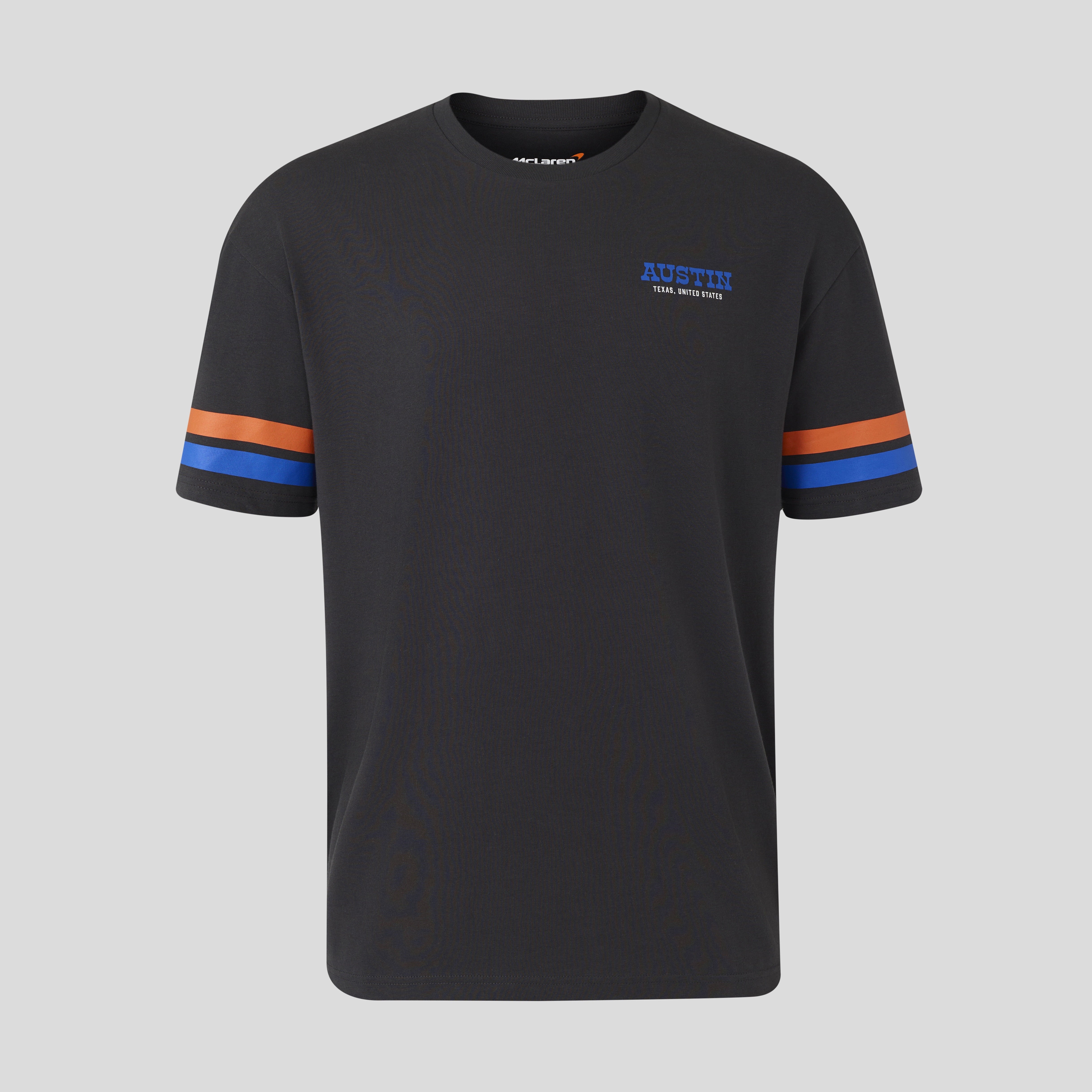 McLaren Racing F1 Austin Stripe Sleeve Tee Unisex - Phantom