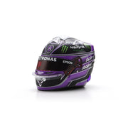 Spark Mercedes AMG Petronas F1 Lewis Turkish GP 2020 World Champion Mini Helmet Unisex - Purple - 1:5 Scale