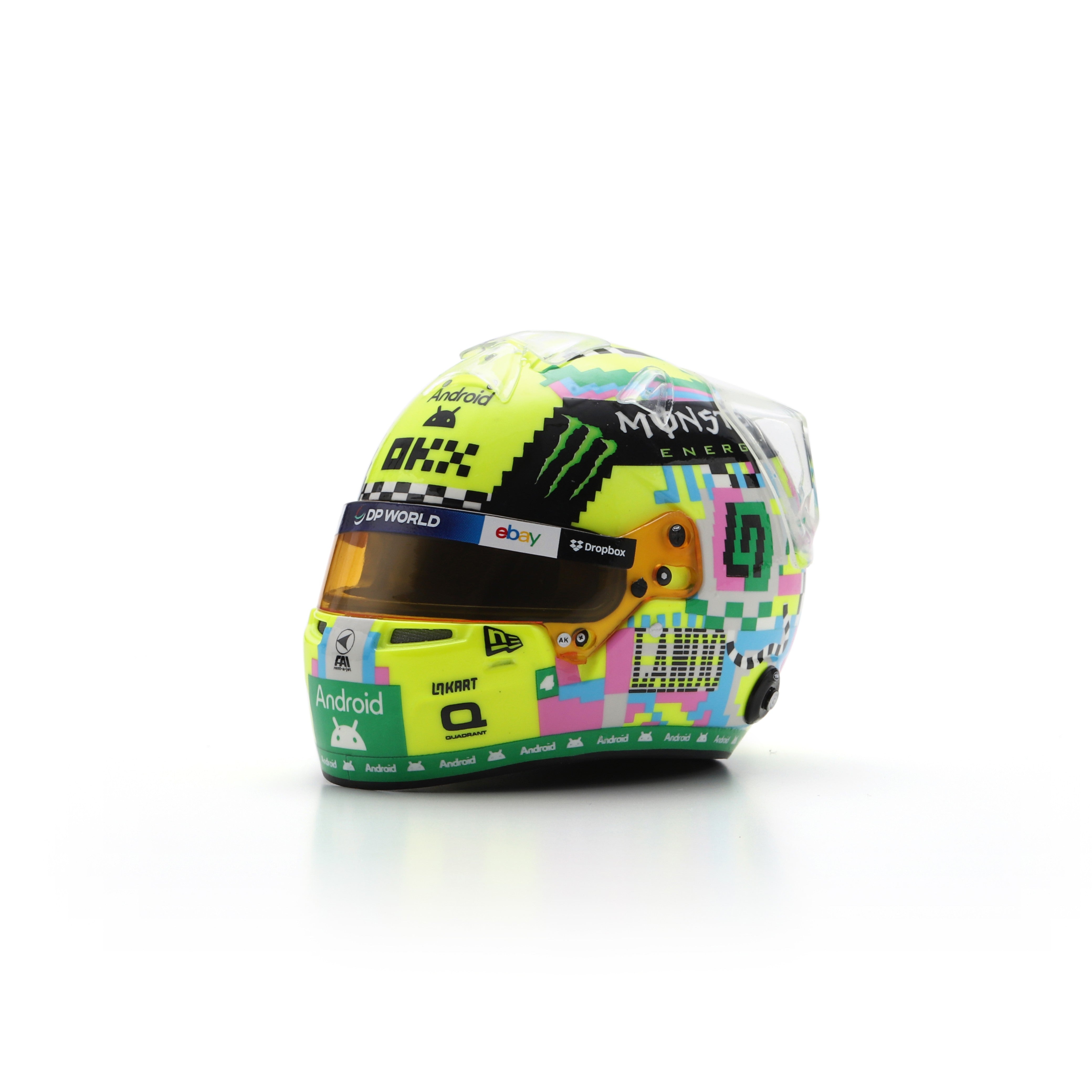 Spark McLaren F1 Team Lando Norris 2024 British GP 1:5 Scale Mini Helmet