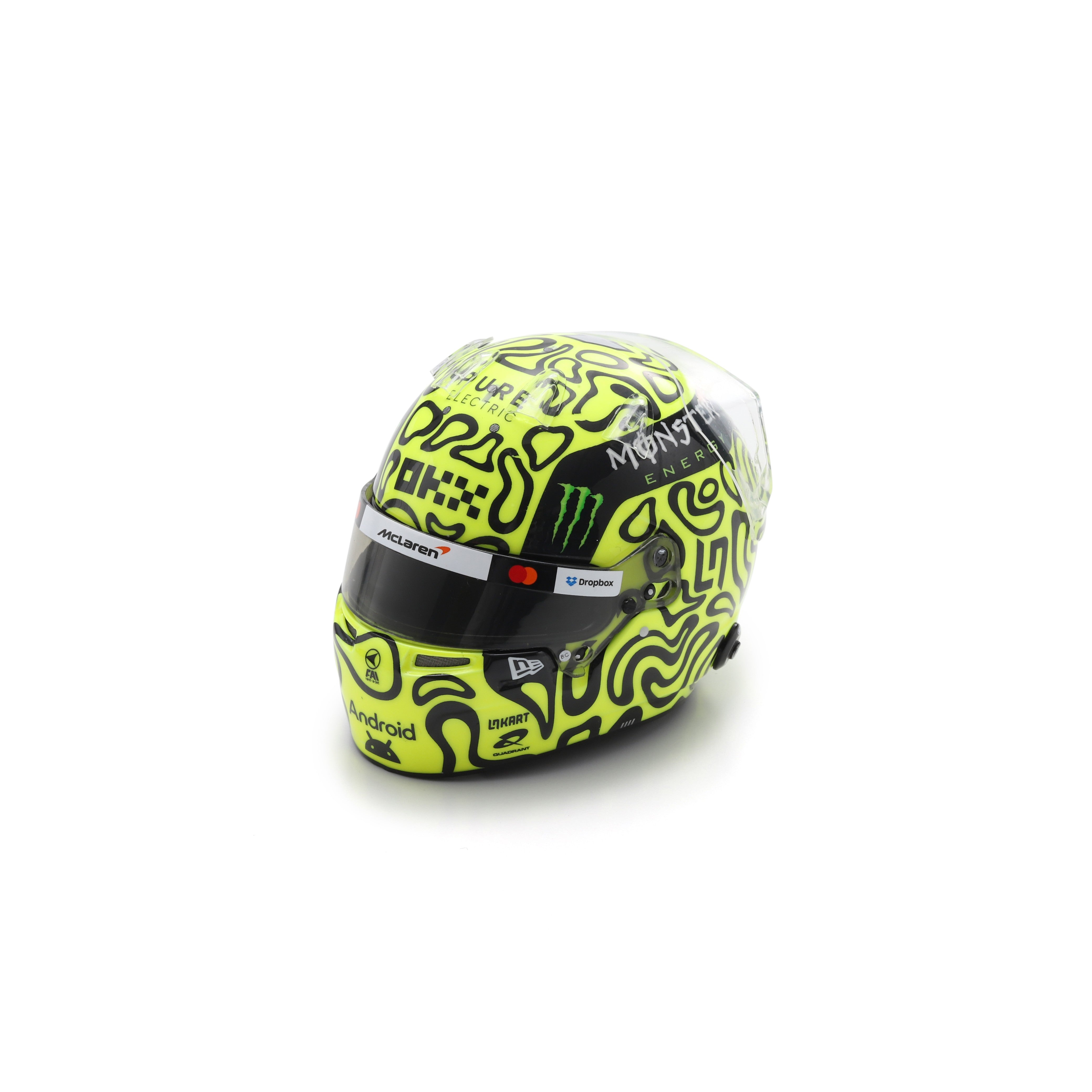 Spark McLaren Racing F1 Racing F1 Lando Norris 2025 Mini Helmet Unisex - Yellow - 1:5 Scale