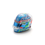 Spark Mercedes AMG Petronas F1 Team Kimi Antonelli 2025 Emilia Romagna Italian GP Mini Helmet Adults - Blue - 1:5 Scale