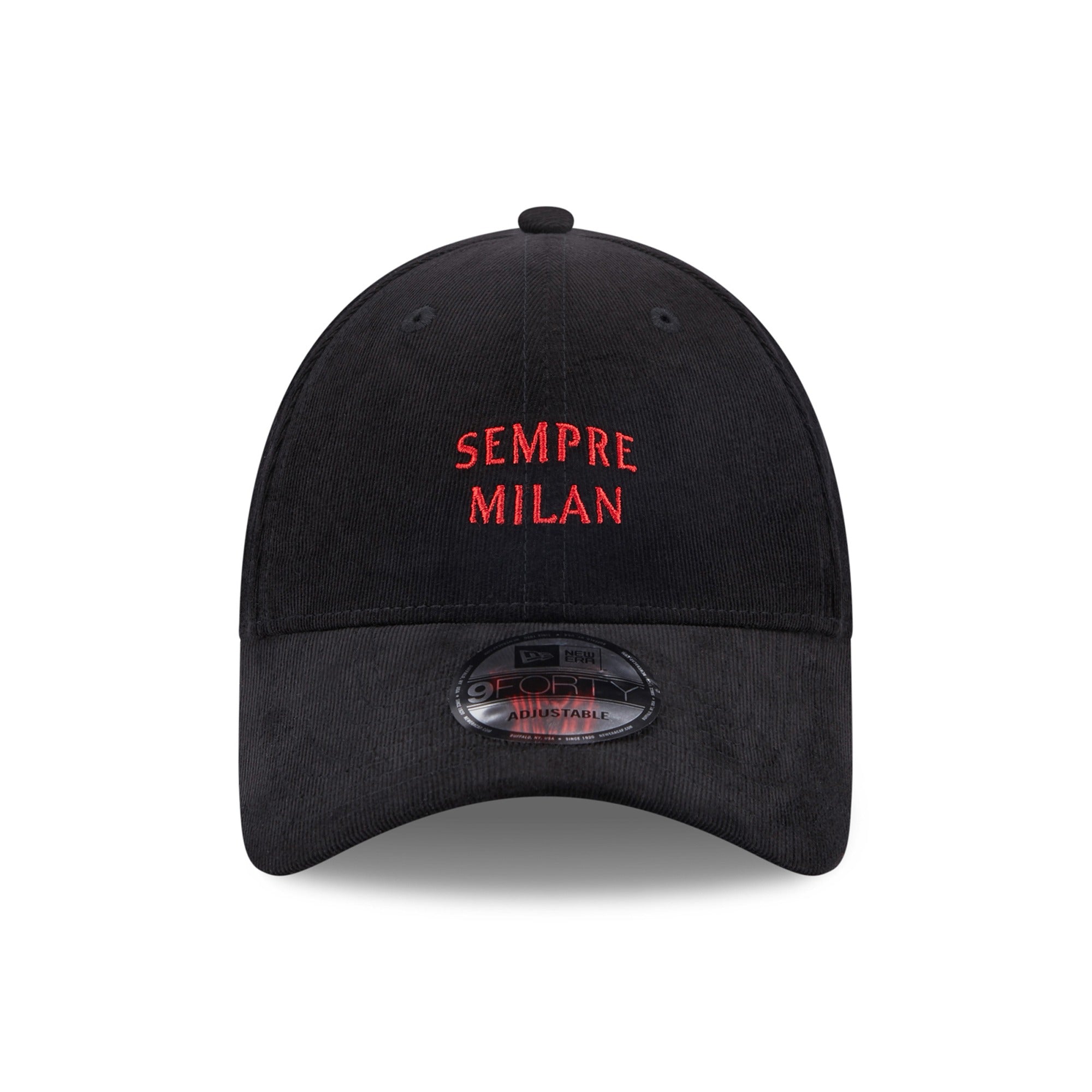 AC Milan Needle Cord 9Forty Adults - Black