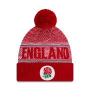 England Rugby Football Union Engineered Wordmark Cuff Beanie Adults - Scarlet
