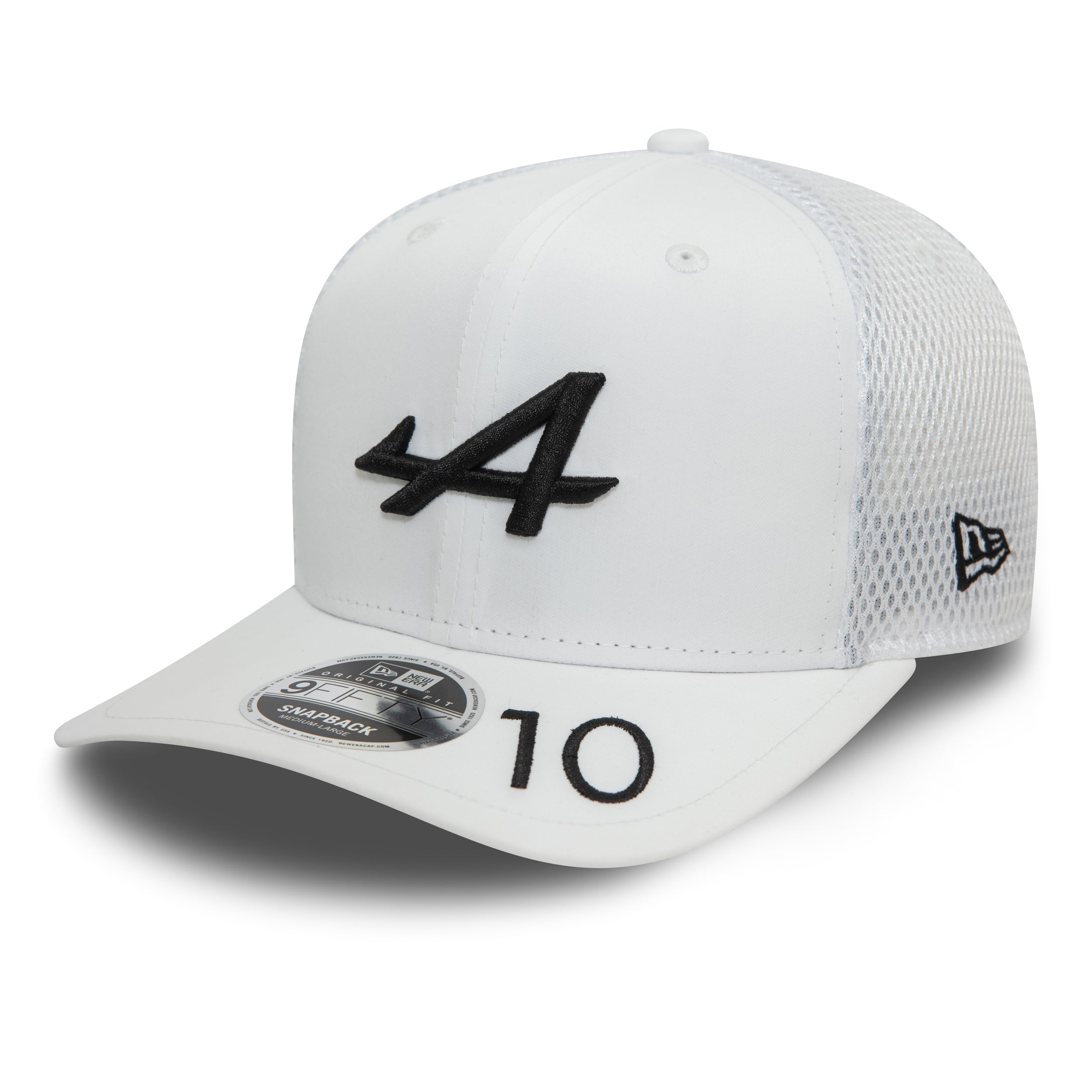 Alpine F1 Pierre Gasly 9Fifty Cap Pre Curve Cap Adults - White