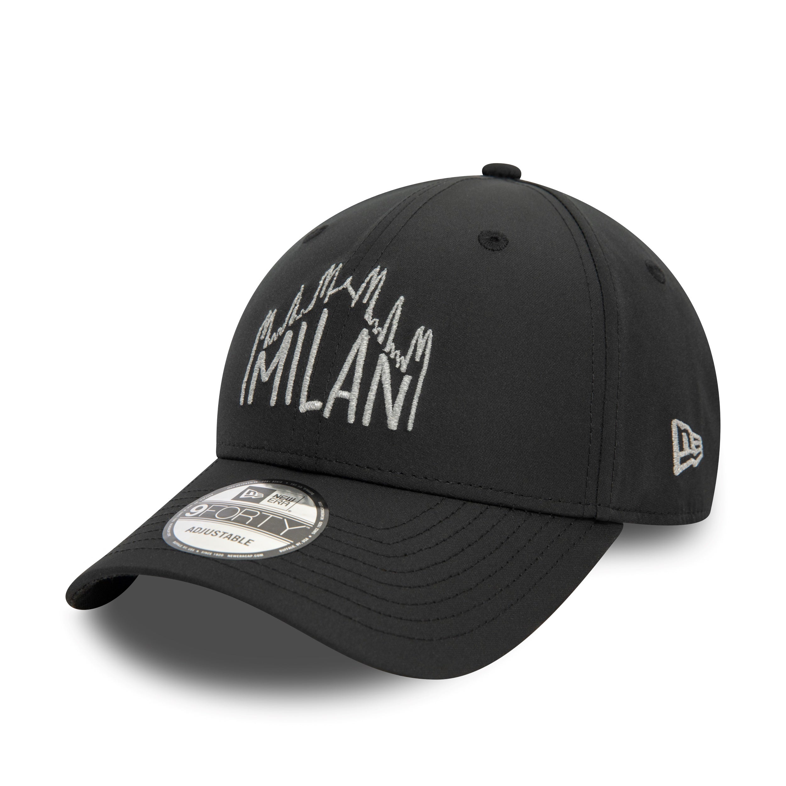 AC Milan Reflective 9Forty Cap Adults - Black
