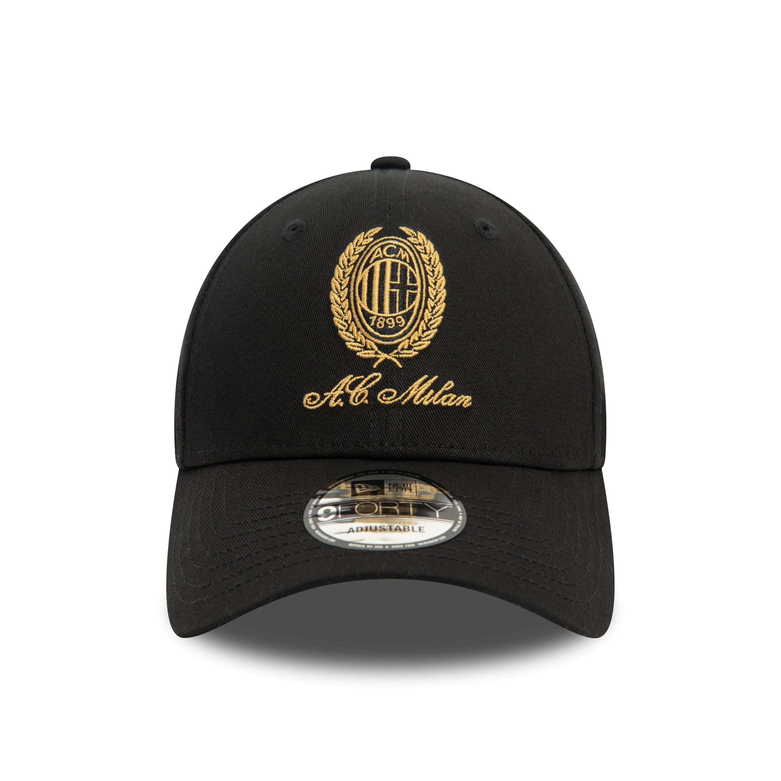 AC Milan Heritage Gold 9Forty Cap Adults - Black