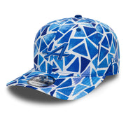 Alpine F1 Barcelona All Over Print 9Fifty Cap Pre Curve Cap Adults - Medium Blue/White