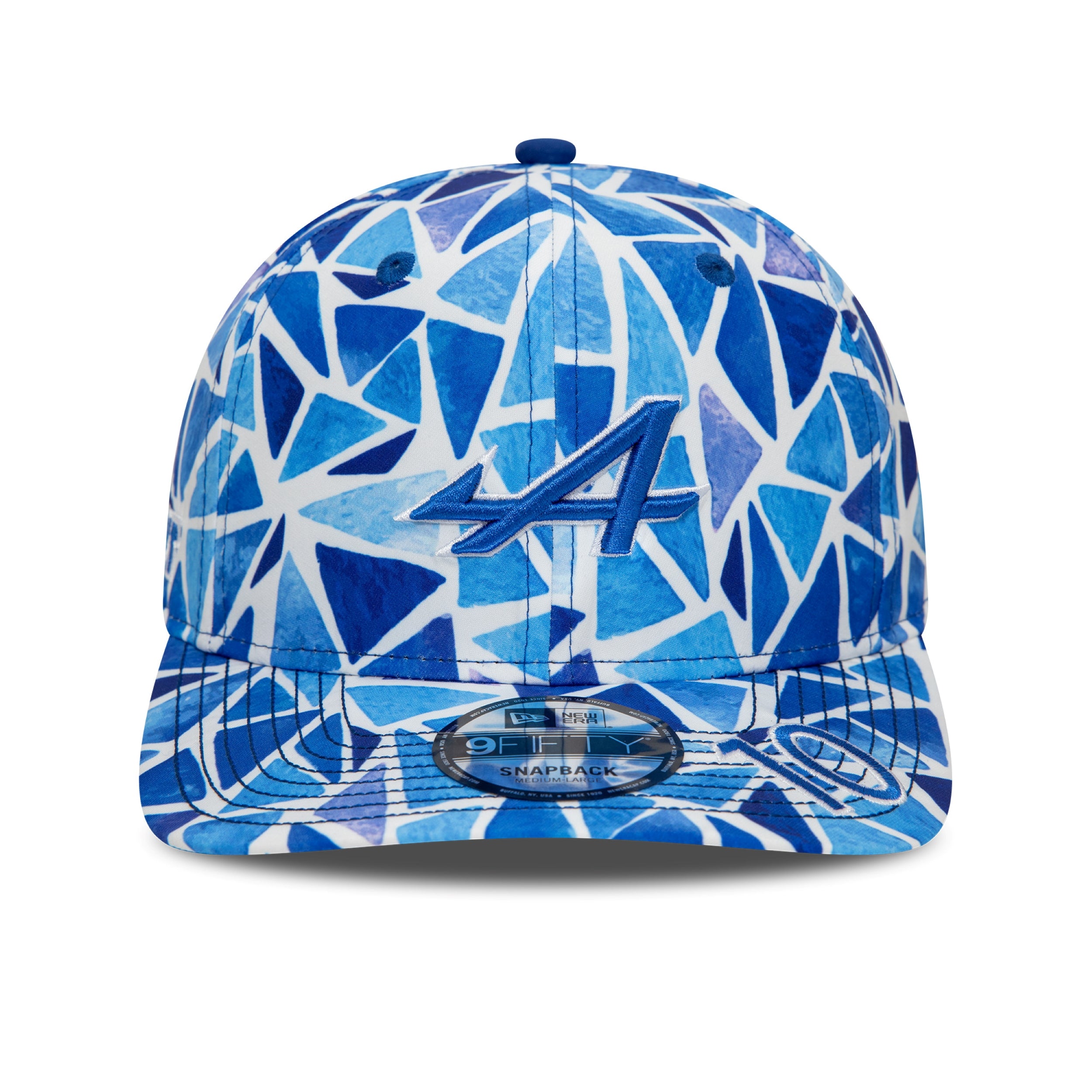 Alpine F1 Pierre Gasly Barcelona 9Fifty Cap Pre Curve Cap Adults - Medium Blue/White