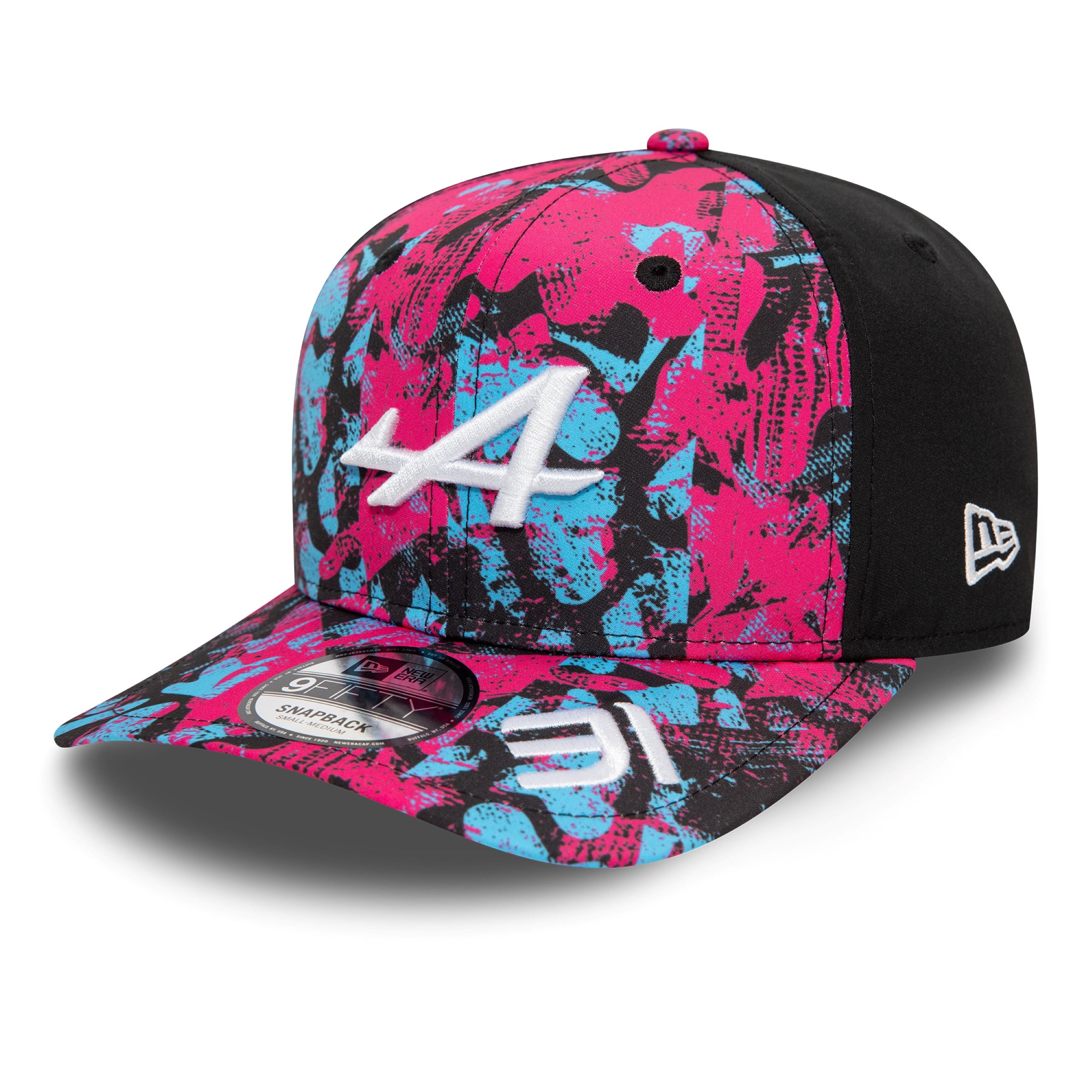 Alpine F1 Estaban Ocon Silverstone 9Fifty Cap Pre Curve Cap Adults - Multicolour/Black