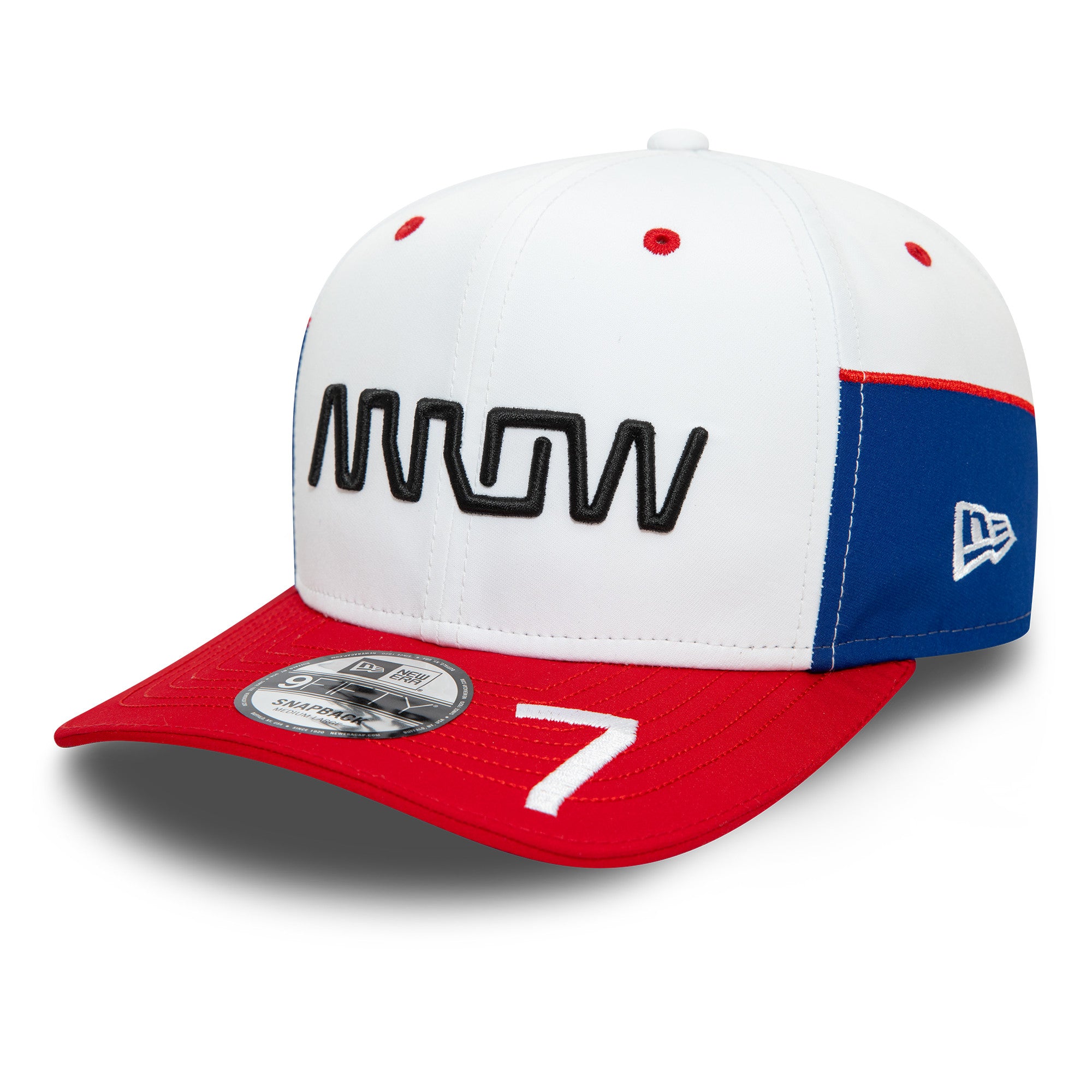 McLaren Racing F1 Driver Ar 7 9Fifty Cap Pre Curve Adults - Red/White/Blue