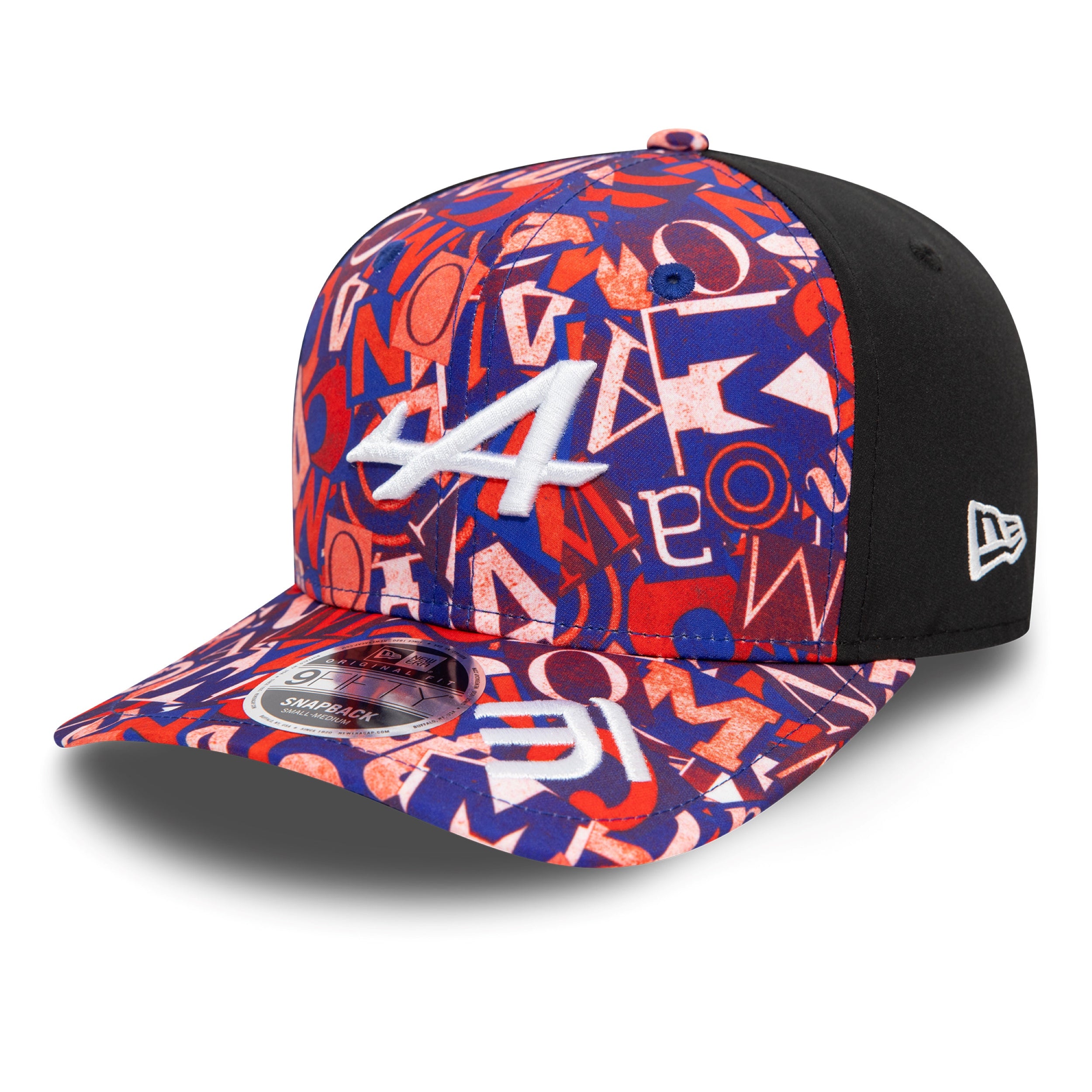 Alpine F1 Estaban Ocon Monaco 9Fifty Cap Pre Curve Cap Adults - Multicolour/Black
