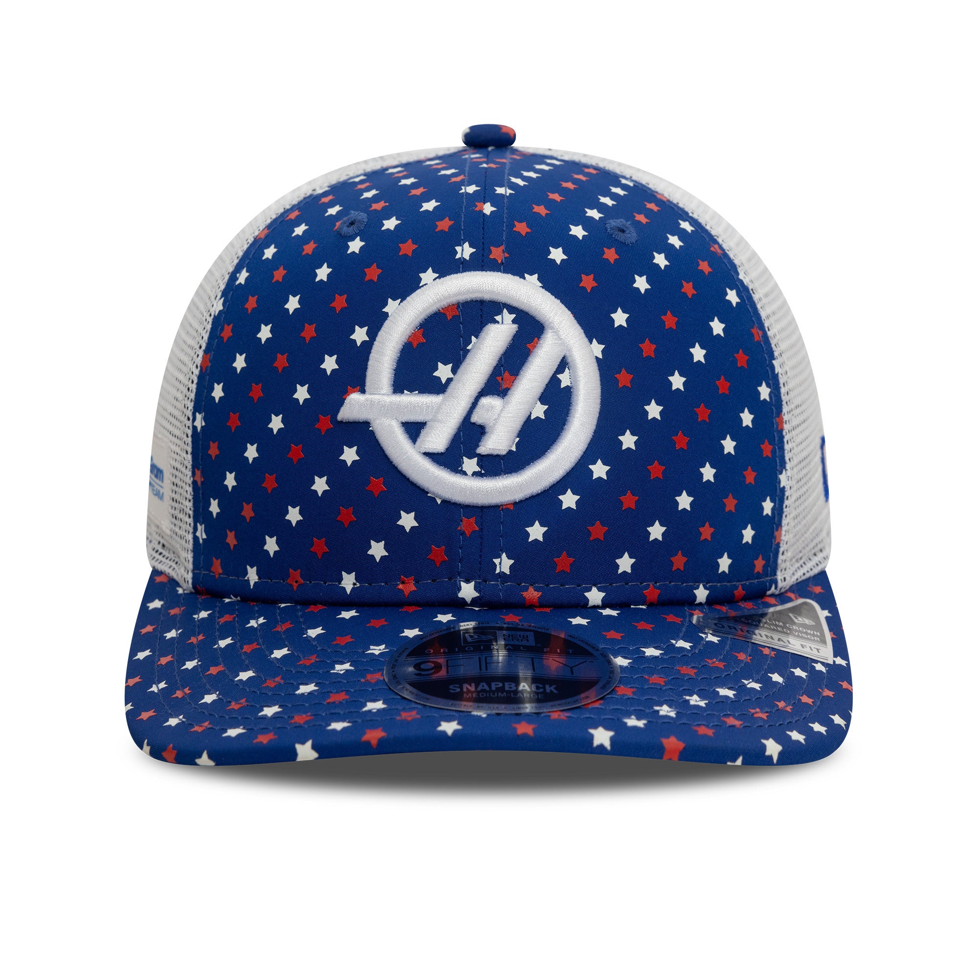 Haas F1 Austin 9Fifty Cap Pre Curve Adults - Bright Royal Blue