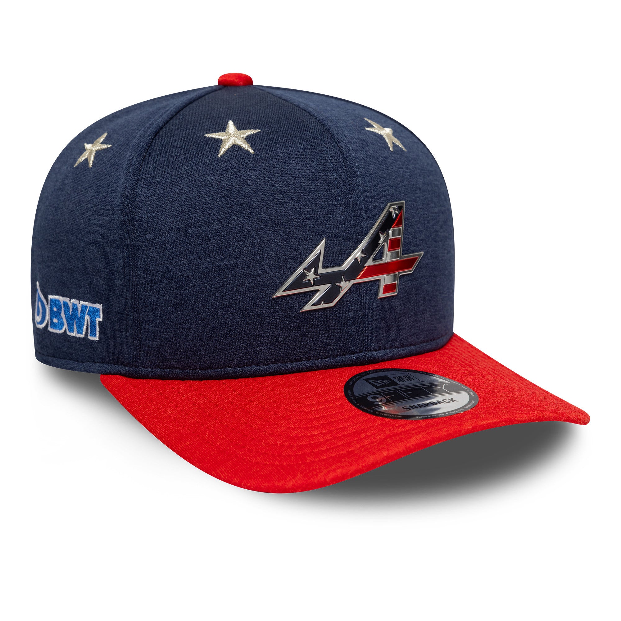 Alpine F1 Las Vegas 9Fifty Cap Pre Curve Adults - Navy/Bright Red
