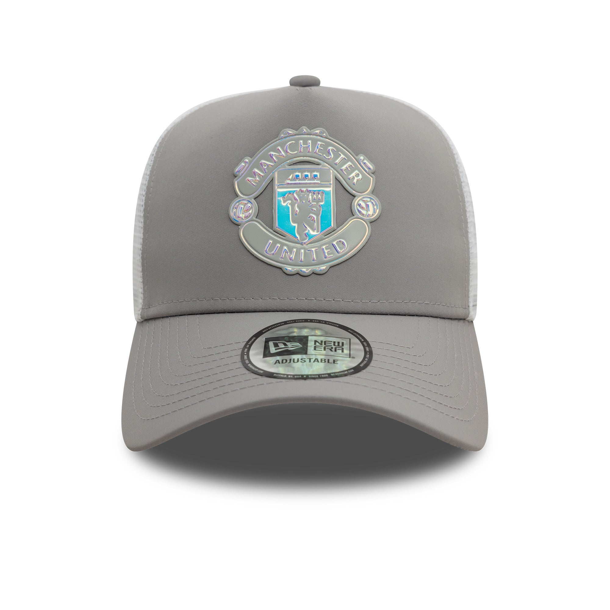 Manchester United Iridescent Trucker Cap Adults - Grey