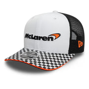 McLaren Racing F1 Checkered Visor 9Fifty Cap Pre Curve Adults - White