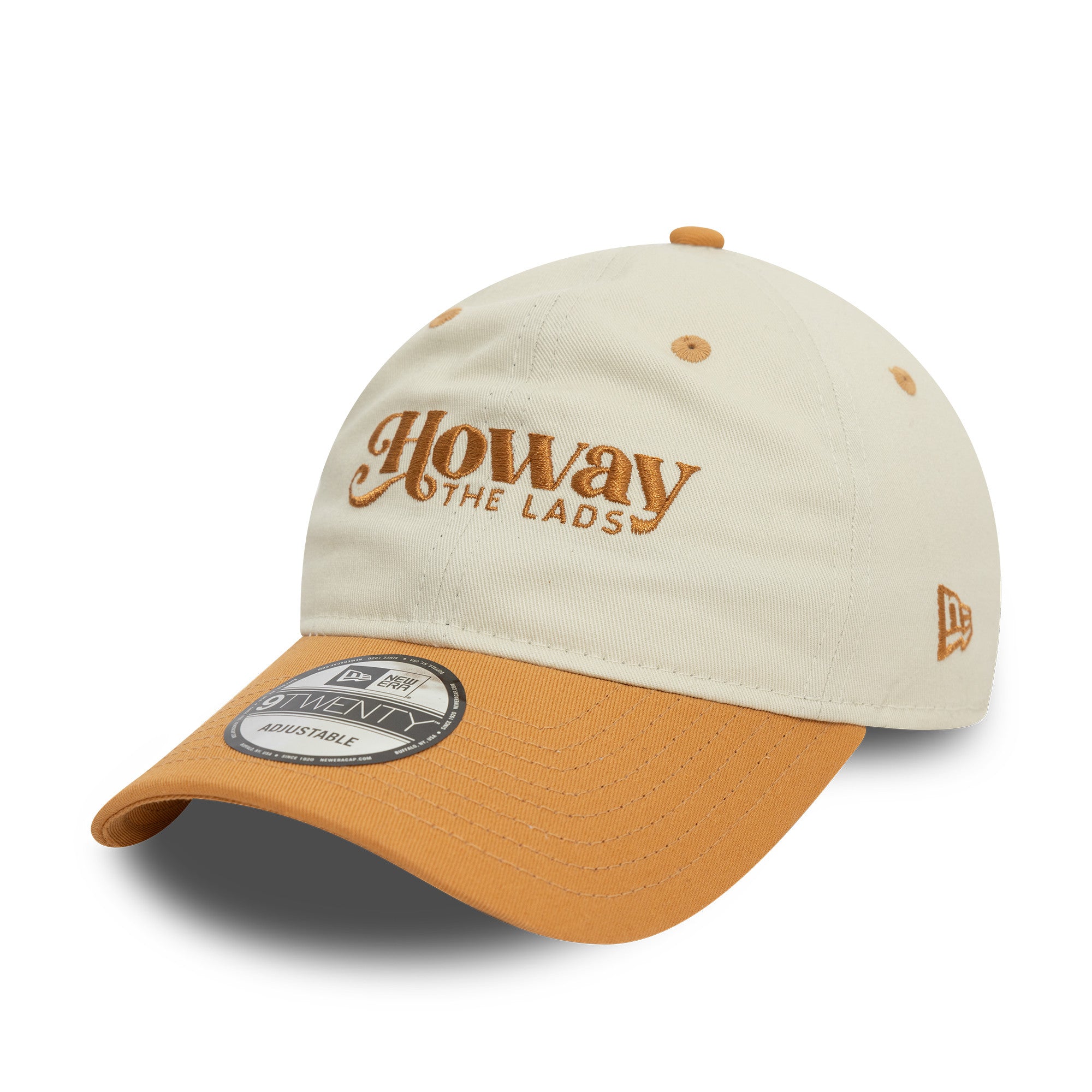 Newcastle United Contrast Visor 9Twenty Cap Adults - Ivory/Light Tan