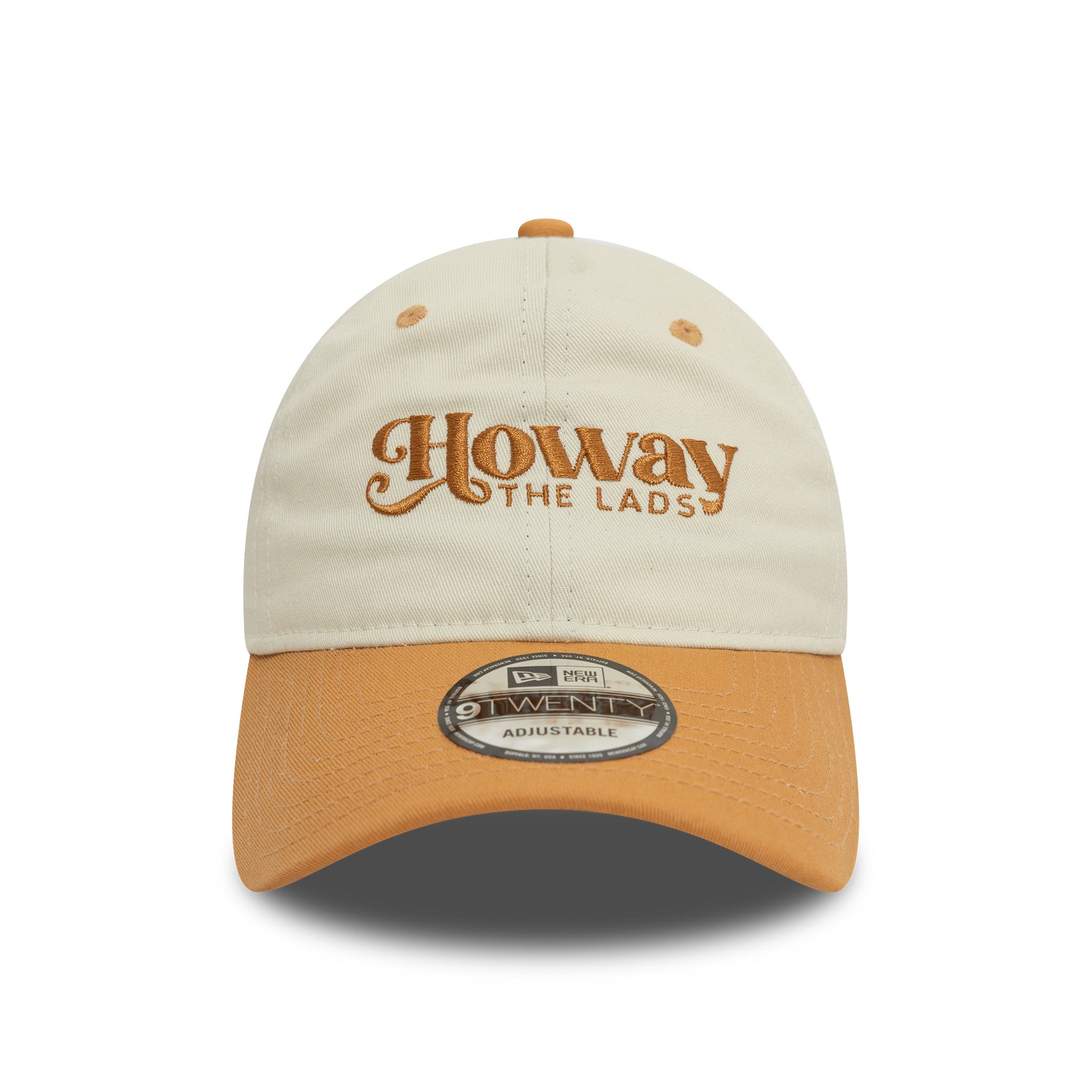 Newcastle United Contrast Visor 9Twenty Cap Adults - Ivory/Light Tan
