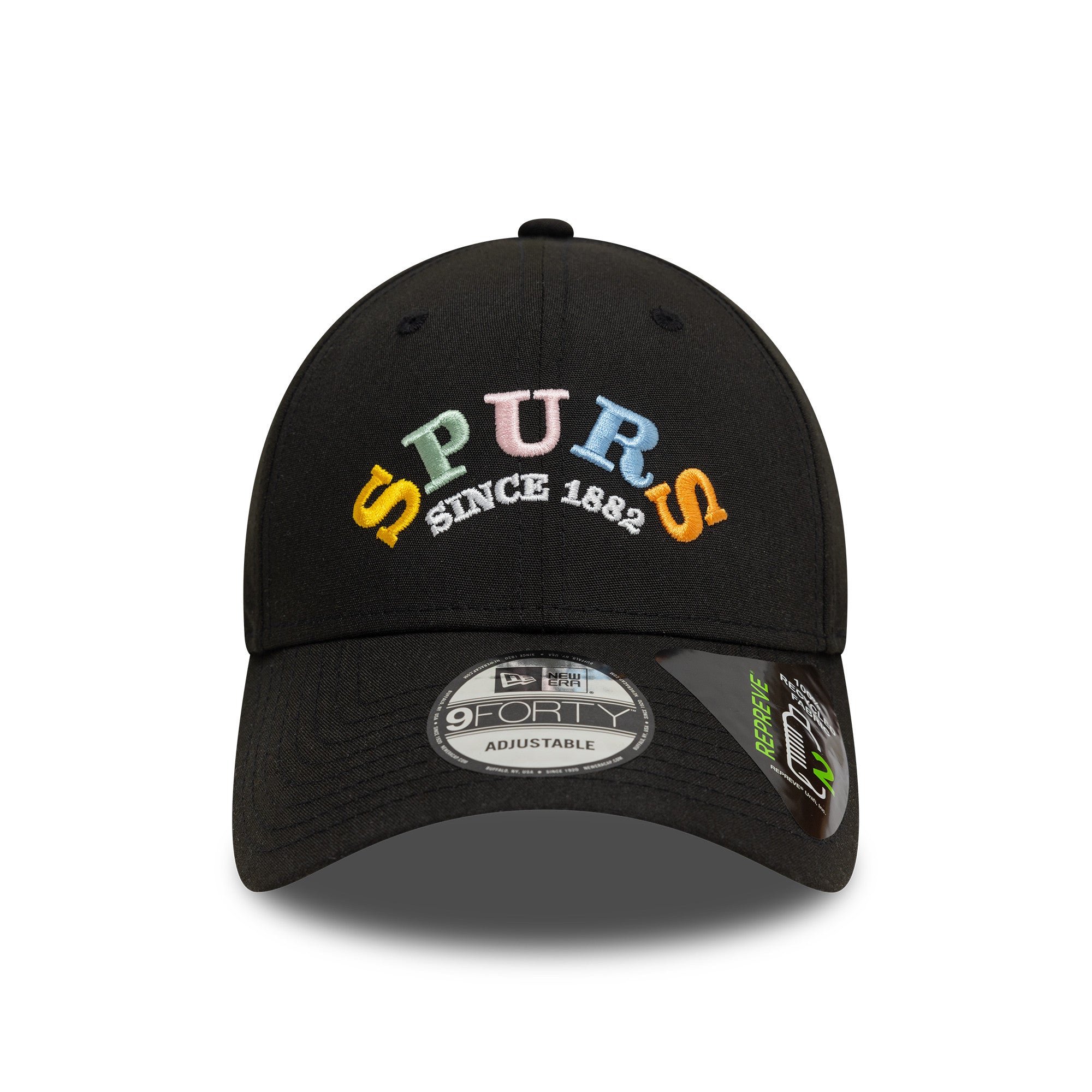 Tottenham Hotspur Rainbow Word Mark 9Forty Cap Adults - Black