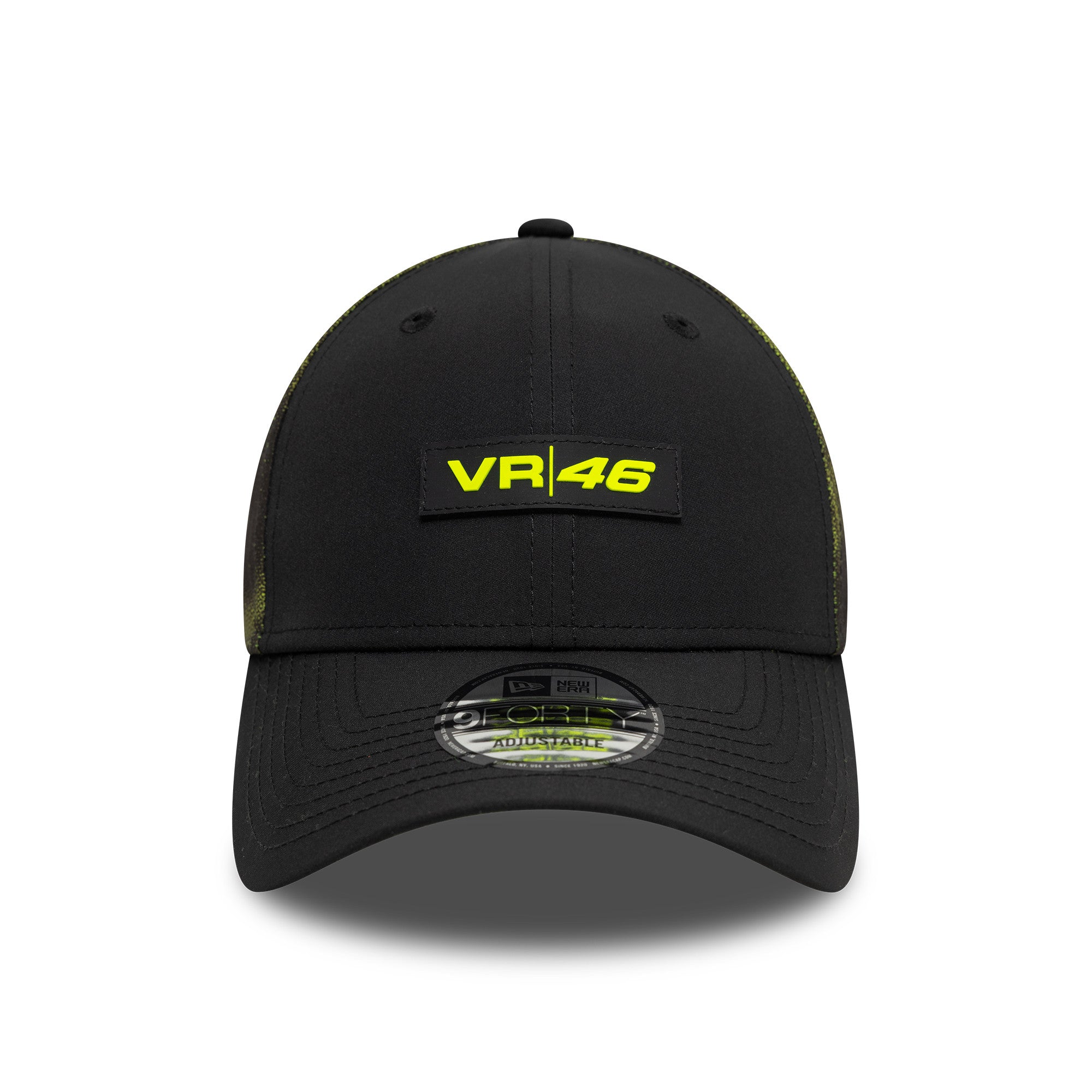 VR46 Halftone Sublimation 9Forty Cap Adults - Black/Neon Yellow