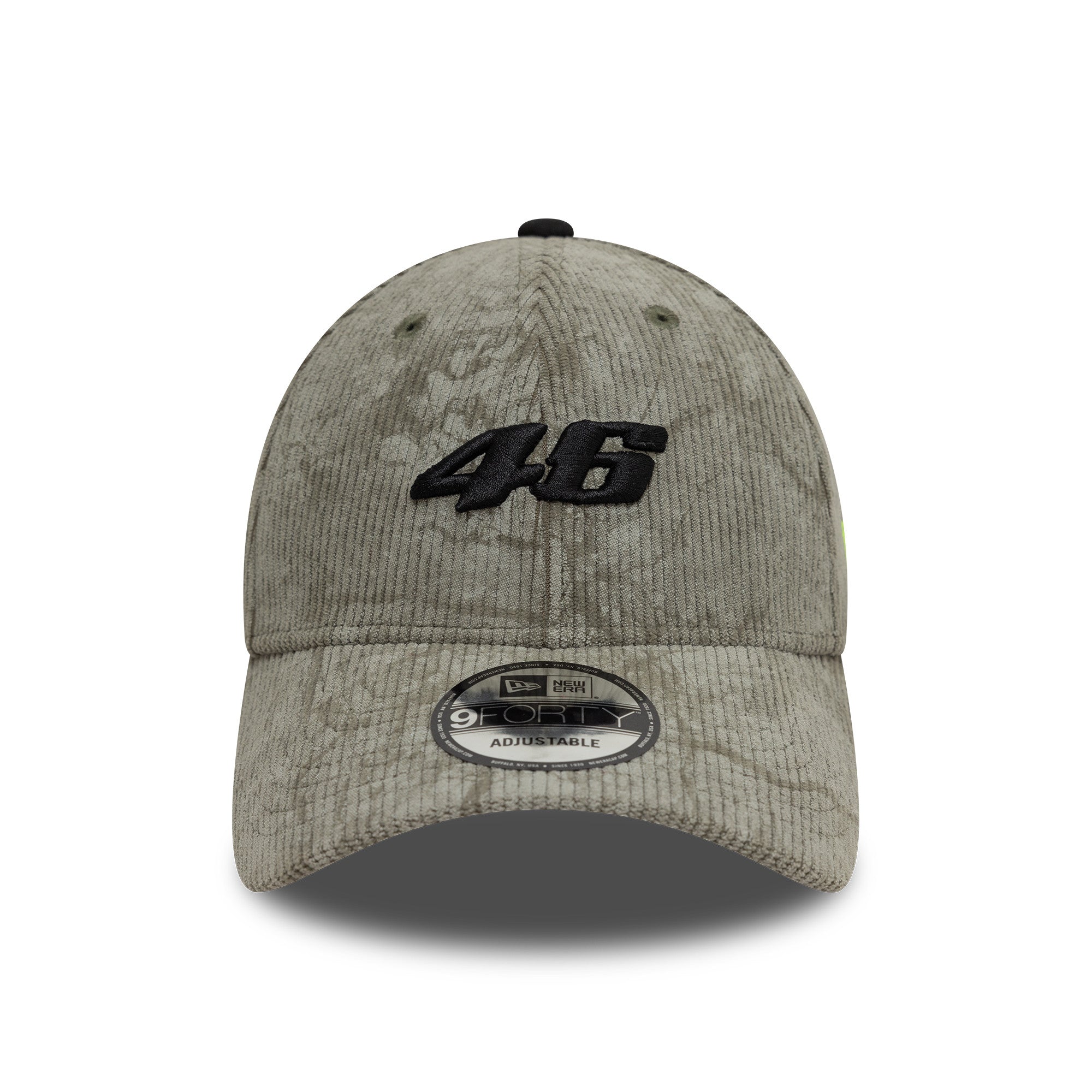 VR46 Pattern Cord 9Forty Cap Adults - Black/Neon Yellow