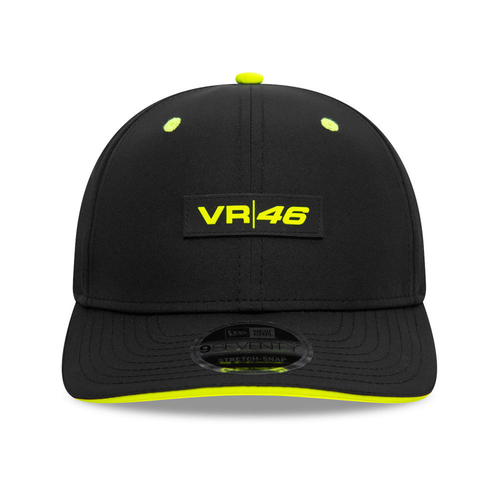 VR46 Core 9Seventy Cap Stretch Snap Adults - Black/Neon Yellow