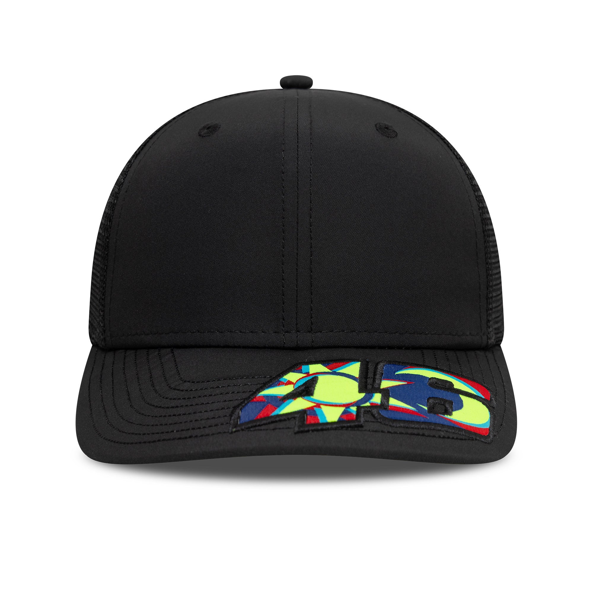 VR46 Moon Sun 9Fifty Cap Stretch Snap Adults - Black/Neon Yellow