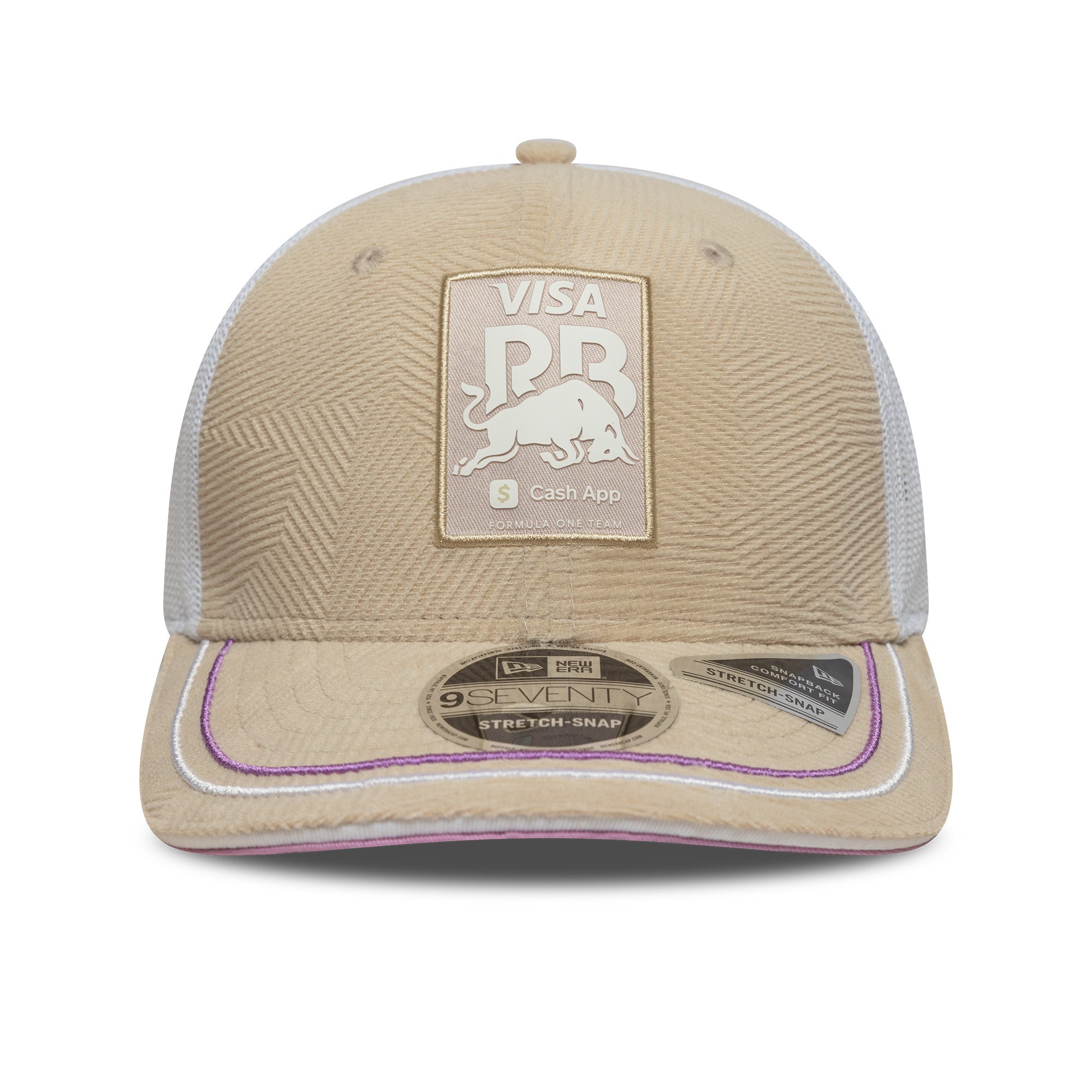 Visa Cash App RB F1 Miami 9Seventy Cap Stretch Snap Adults - Stone