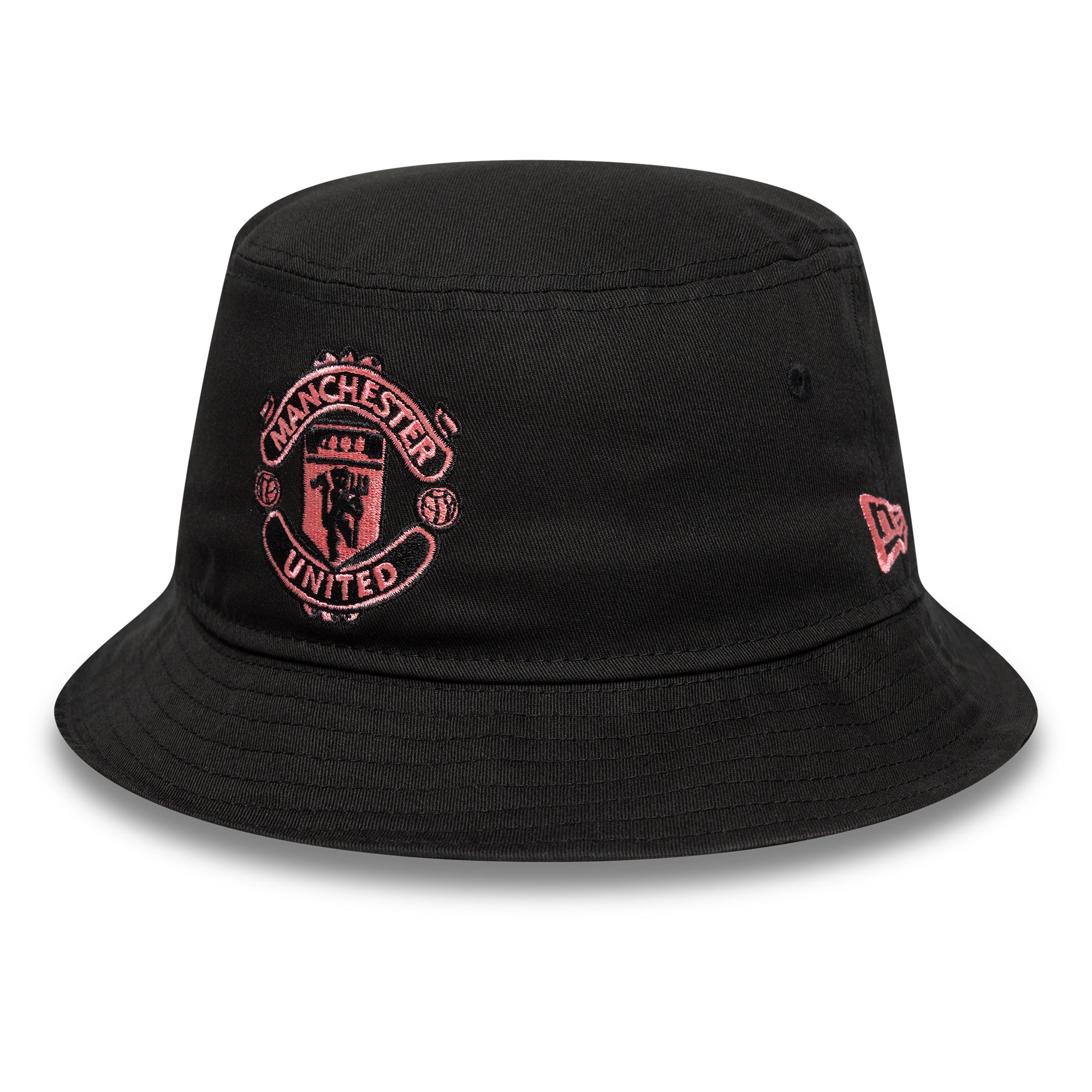 Manchester United Seasonal Bucket Hat Adults - Black/Pastel Pink