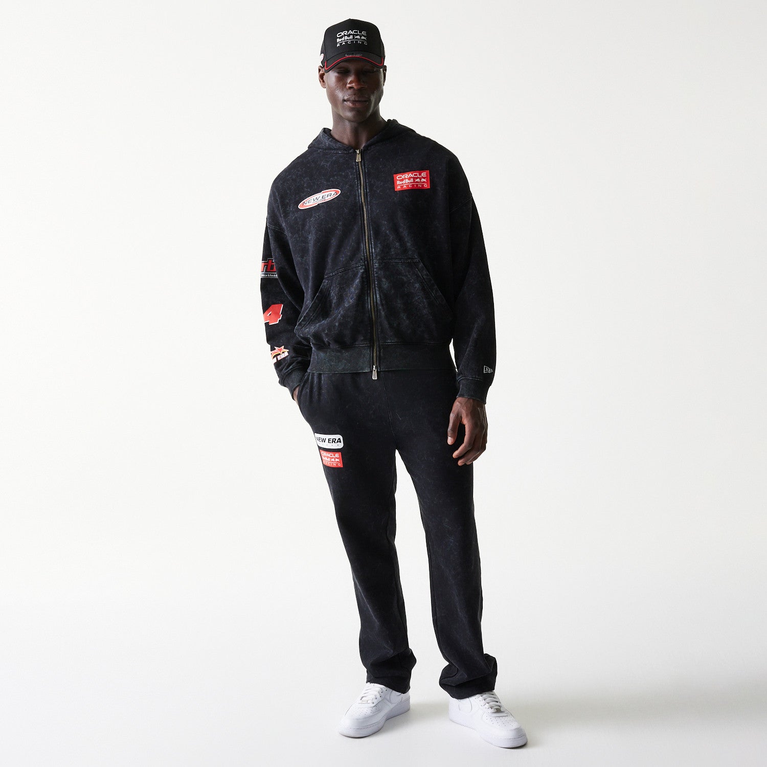 Red Bull Racing F1 Ds Graphic Hoodie Adults - Black