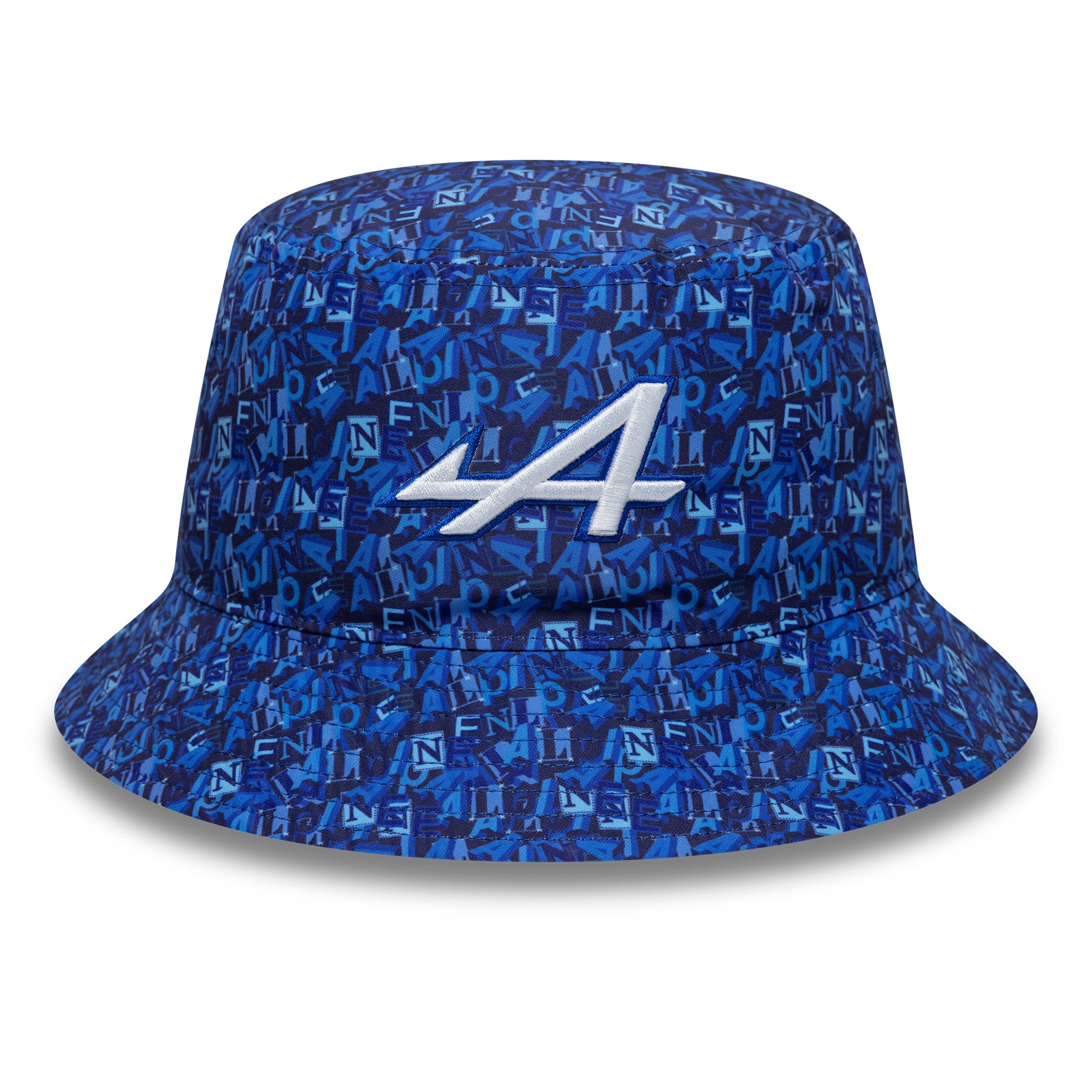 Alpine F1 All Over Print Tapered Bucket Hat Adults - Navy