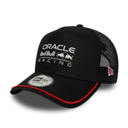 Red Bull Racing F1 Patch 9Forty Cap Trucker Cap Adults - Black/Scarlet