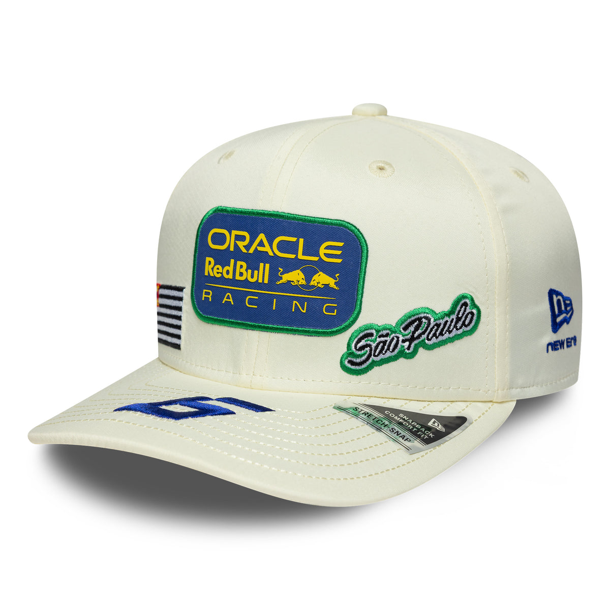 Red Bull Racing F1 2026  Isack Hadjar Brazil 9Seventy Cap Stretch Snap Adults - Chrome White