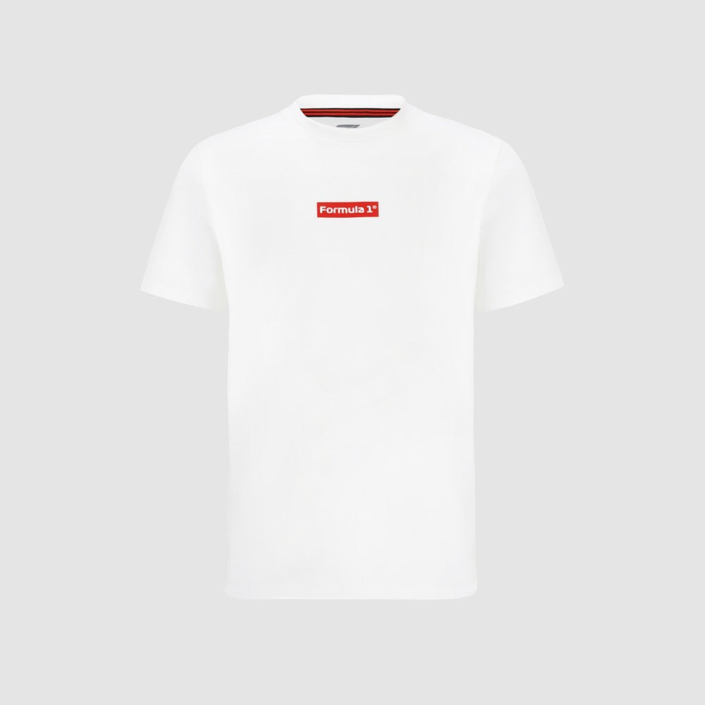 Formula One Mens Small Box Logo Graphic Tee