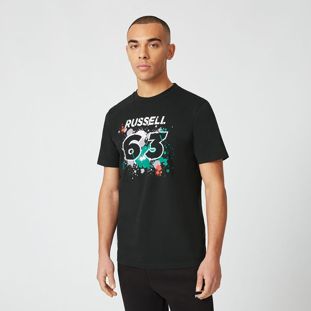 Mercedes AMG Petronas Mens George #63 Tee - Black