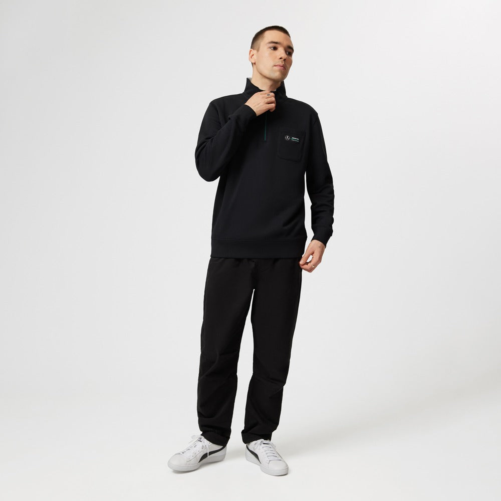 Mercedes AMG Petronas F1 Quarter Zip Mens - Black