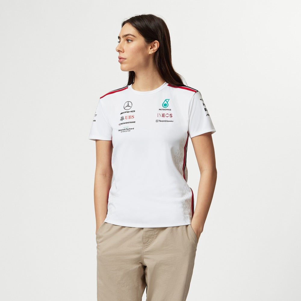 Mercedes AMG Petronas F1 2023 Team Driver Tee Womens - White