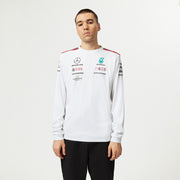 Mercedes AMG Petronas F1 2023 Team Long Sleeve Driver Tee Mens - White