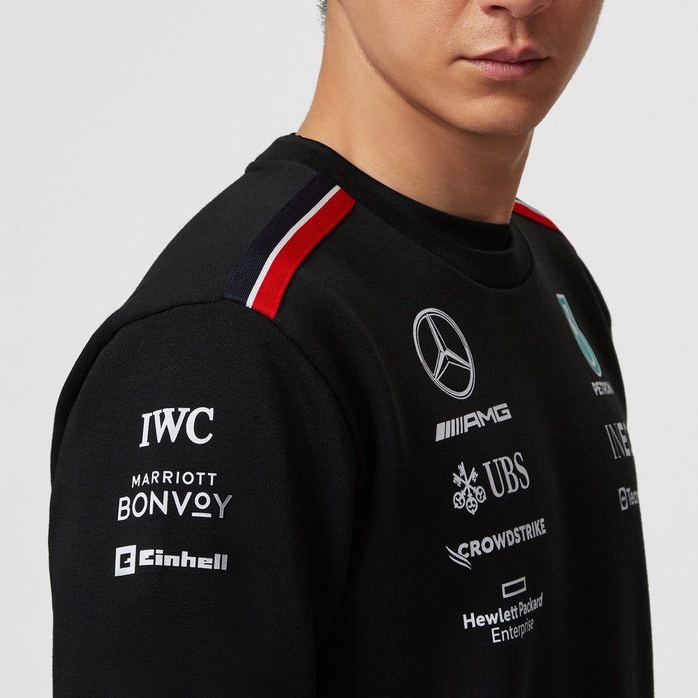 Mercedes AMG Petronas F1 2023 Team Crew Sweat Mens - Black