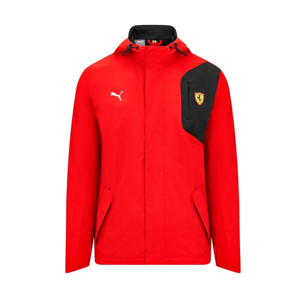 Scuderia Ferrari Rain Jacket Mens - Red