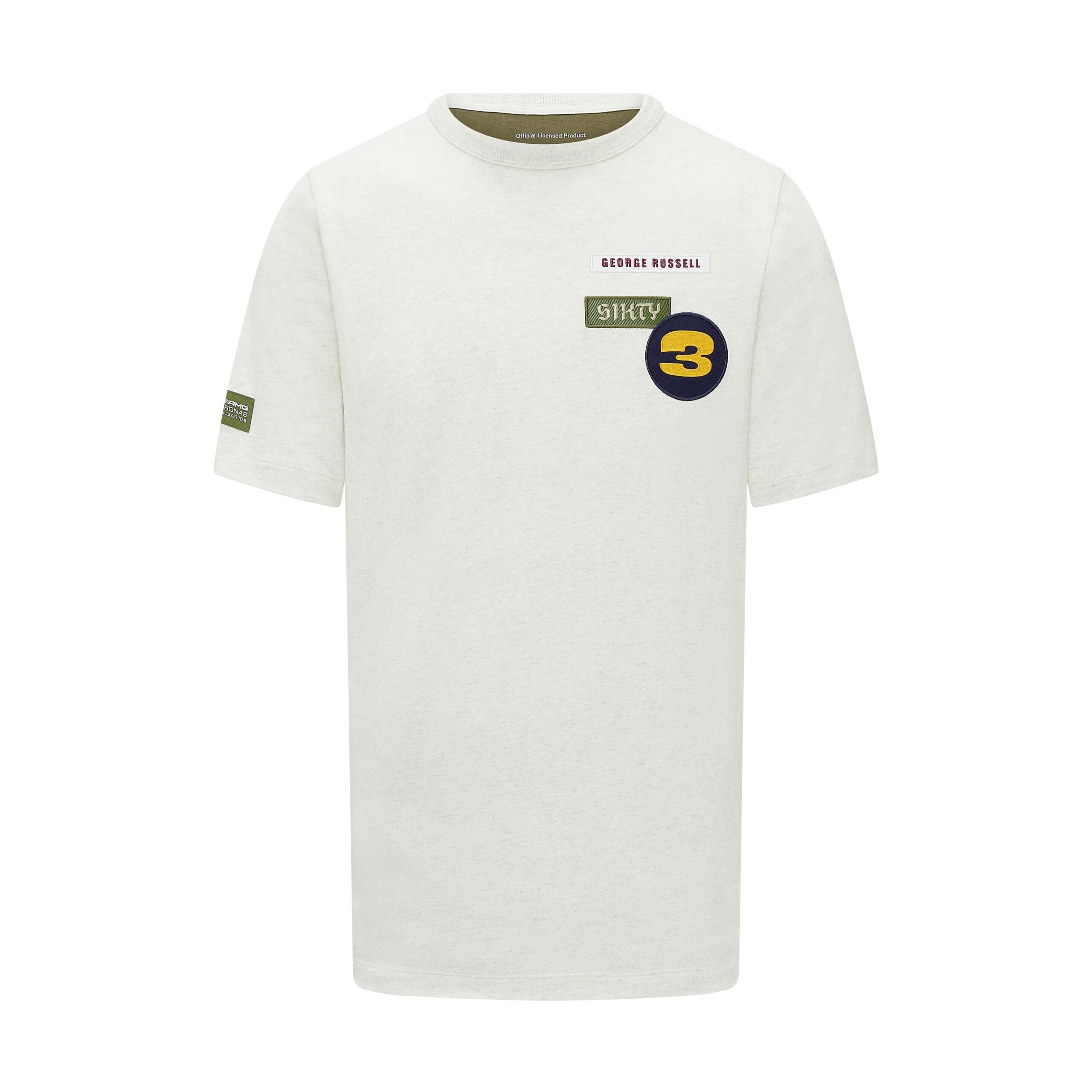Mercedes AMG Petronas SE George Russell Tee Vintage Find Mens - White