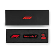 F1 Pin Badges 3 Pack Unisex - Silver