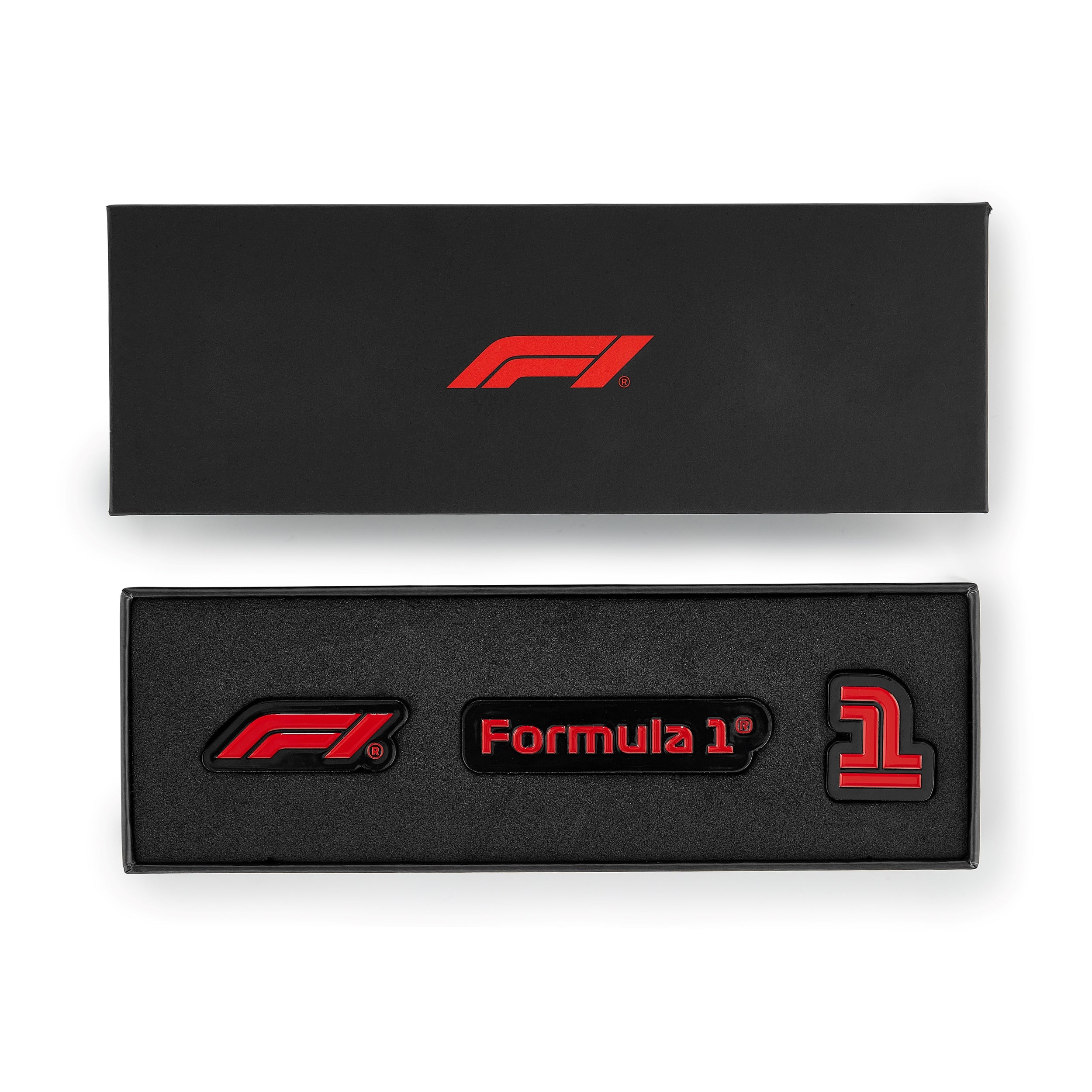 F1 Pin Badges 3 Pack Unisex - Silver