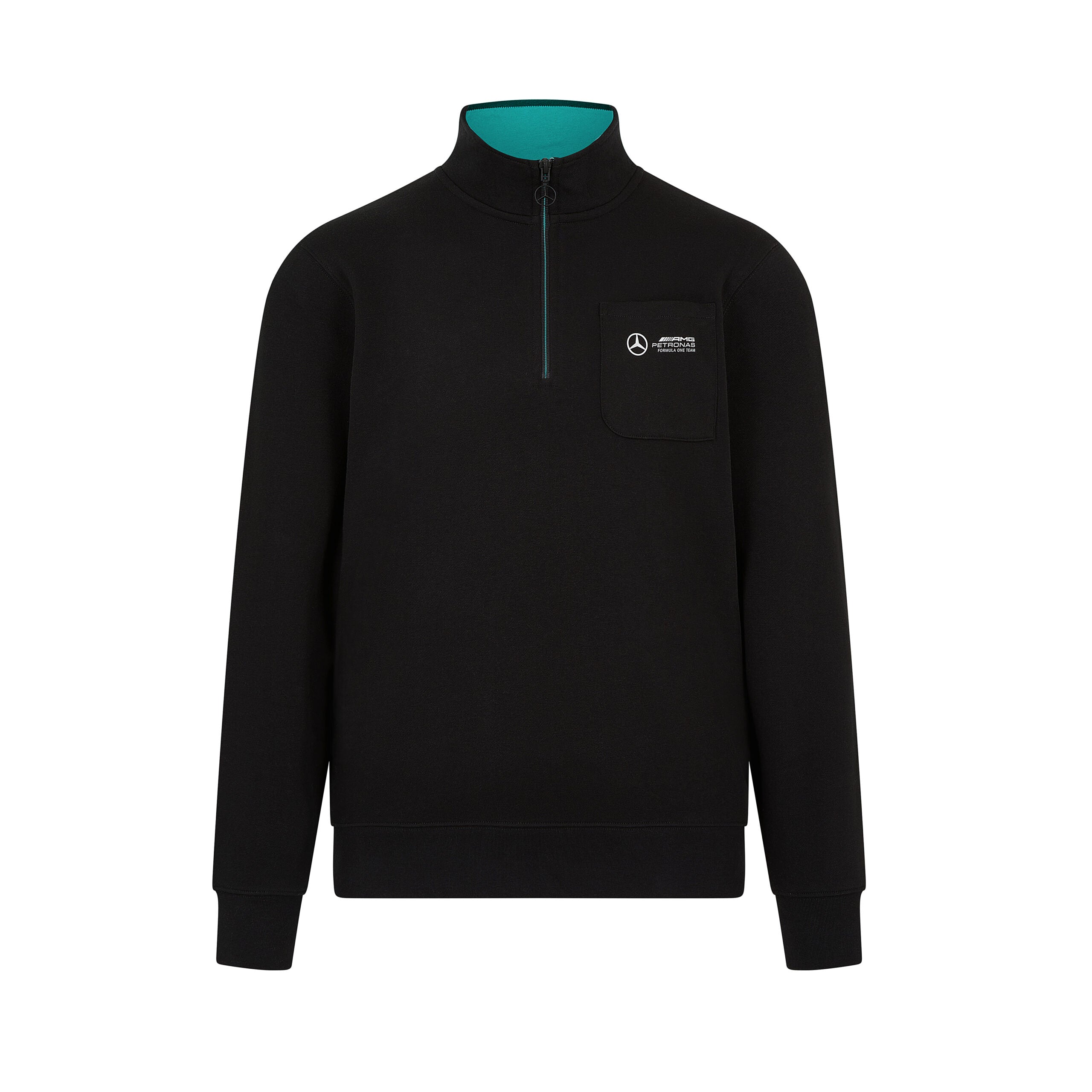 Mercedes AMG Petronas F1 Quarter Zip Mens - Black